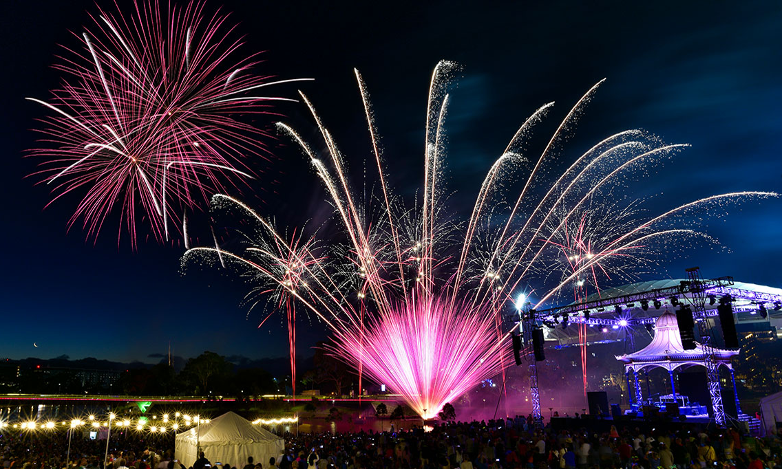 Fireworks at Elder Park.