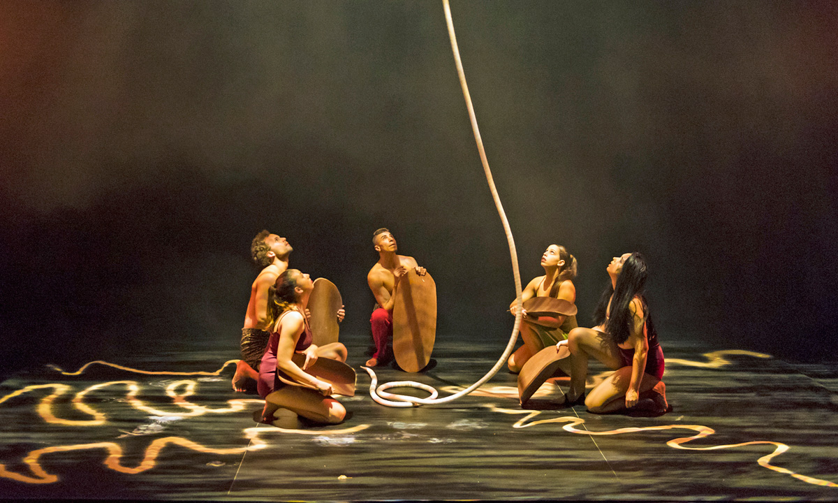 Chasing Smoke shares Indigenous stories through physical theatre. Photo: Rob Blackburn