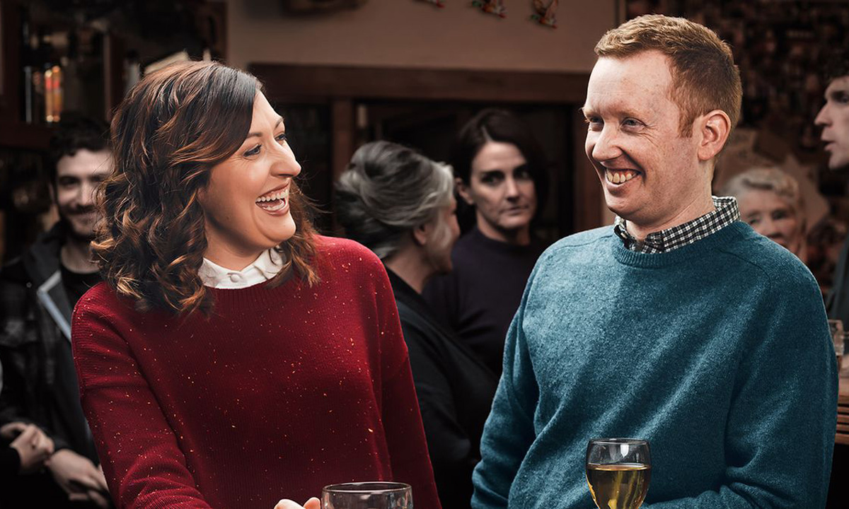 Celia Pacquola and Luke McGregor in Rosehaven. Photo: ABC