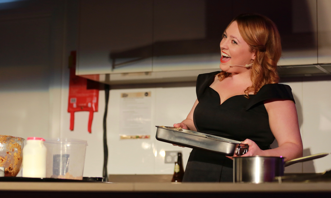 Thumbnail for Singing cook launches new recipe book at Fringe