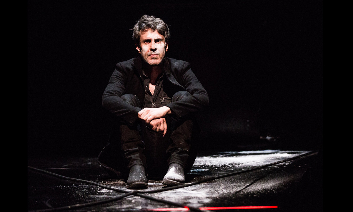 Renato Musolino plays the narrator and animals in Animal Farm. Photo: James Hartley