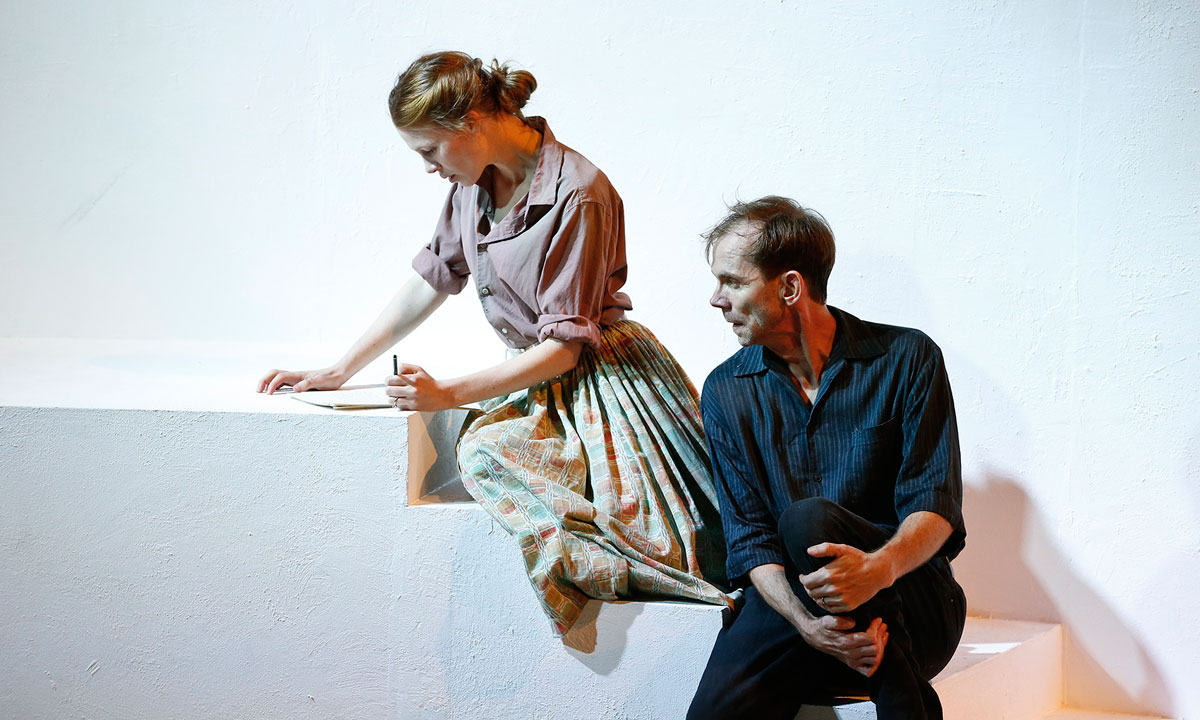 Anna McGahan and Bryan Probets as Charmian and George. Photo: Jeff Busby