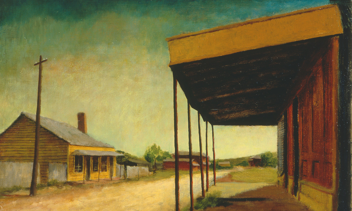 Russell Drysdale's The Chinaman’s Store (detail), 1949 - part of the Carrick Hill collection. 