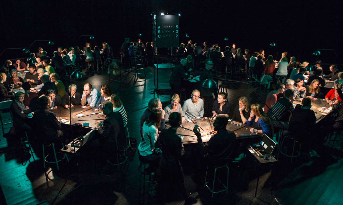 You're invited to the gaming table with Ontroerend Goed's £¥€$. Photo: Thomas Dhanens