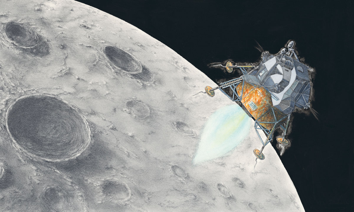 An illustration by Coral Tulloch from Touch the Moon.