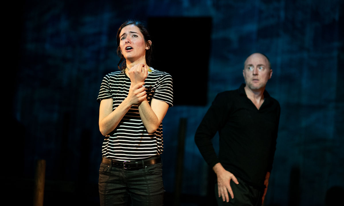 Charlotte Kelso, who plays the young Christina, during rehearsals this week. Photo: Soda Street Productions