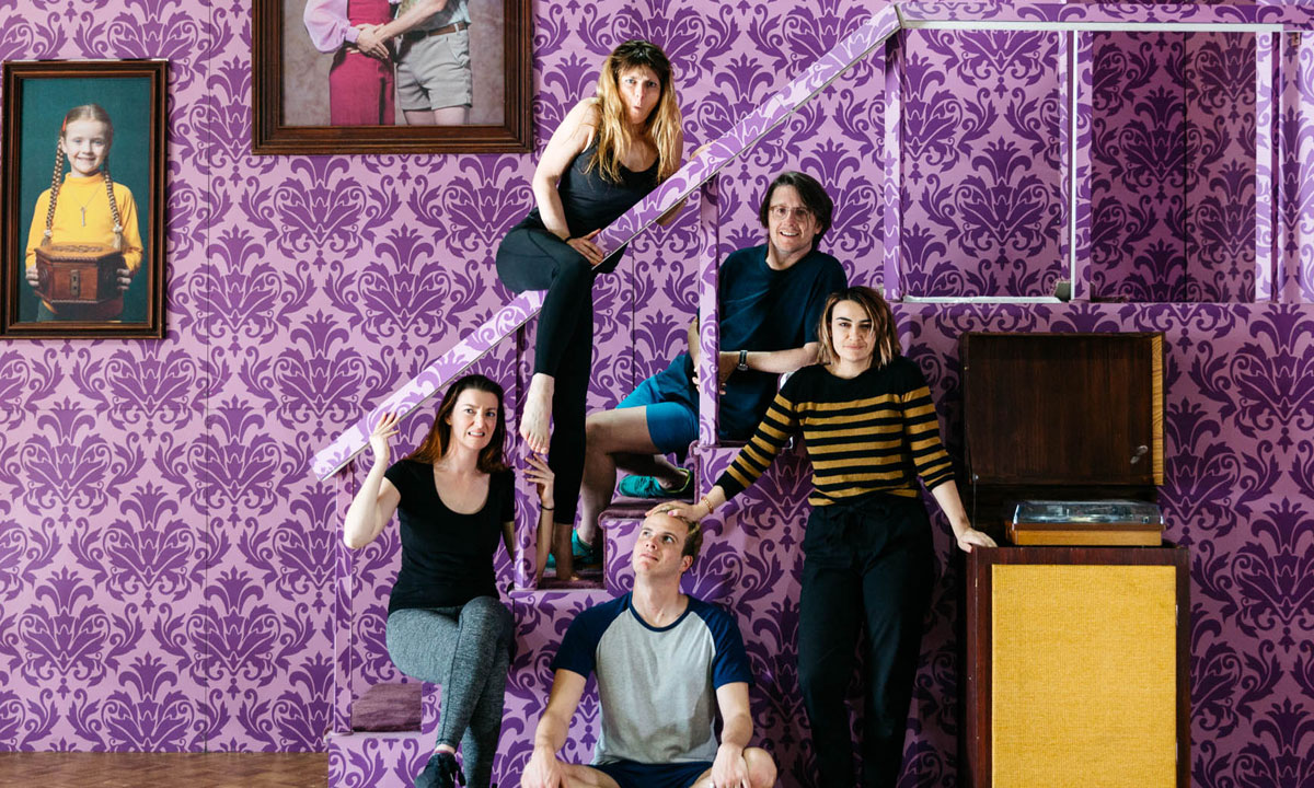Technicolour world: The cast members of the restaged Girl Asleep. Photo: Sia Duff