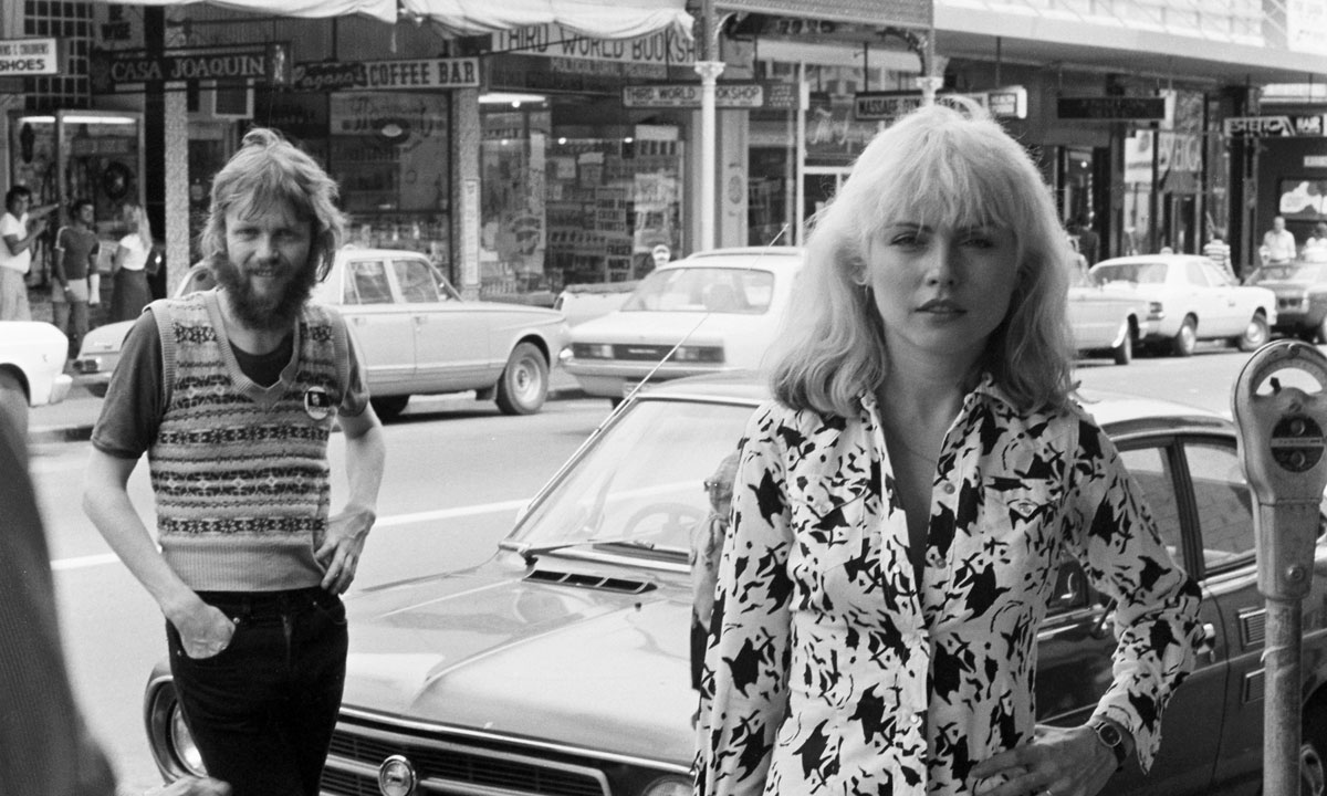 Stuart Coupe and Deborah Harry in Hindley St in 1977 - a photo (by Victoria Wilkinson) from new book The Big Beat.