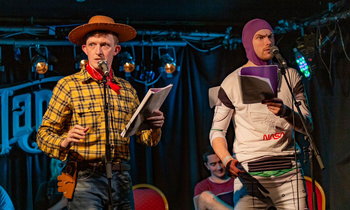 To infinity and beyond -  A Dreamgun: Film Reads performance of Toy Story. 