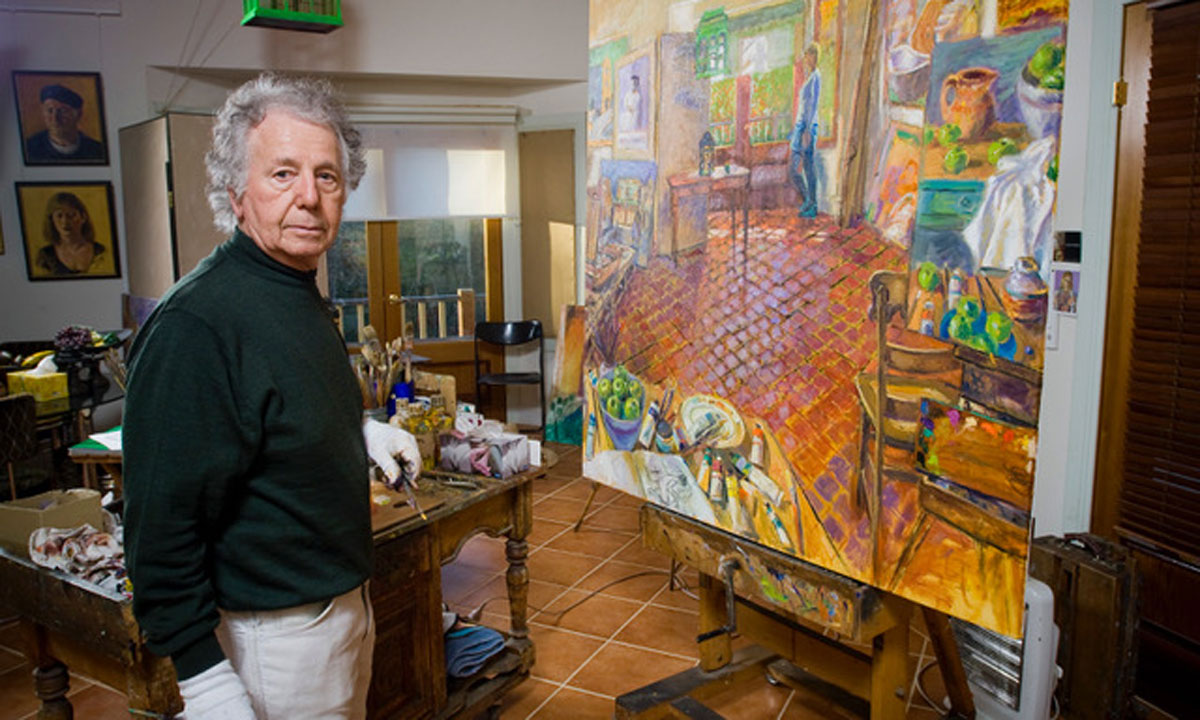 Artist Brian Seidel in his studio. Photo courtesy Seidel estate