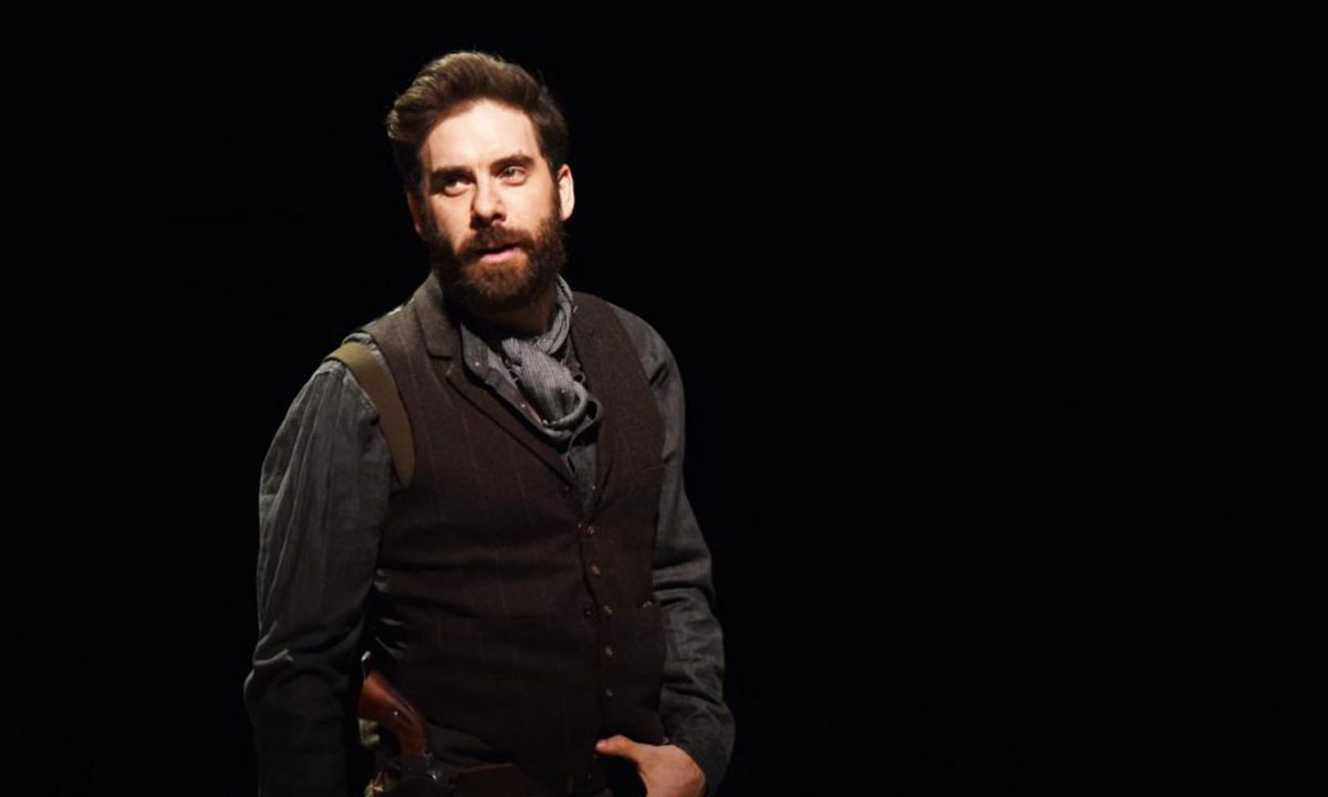 Samuel Dundas, who will play Voss, is pictured in Lost & Found Opera’s 'Ned Kelly'. Photo: Toni Wilkinson