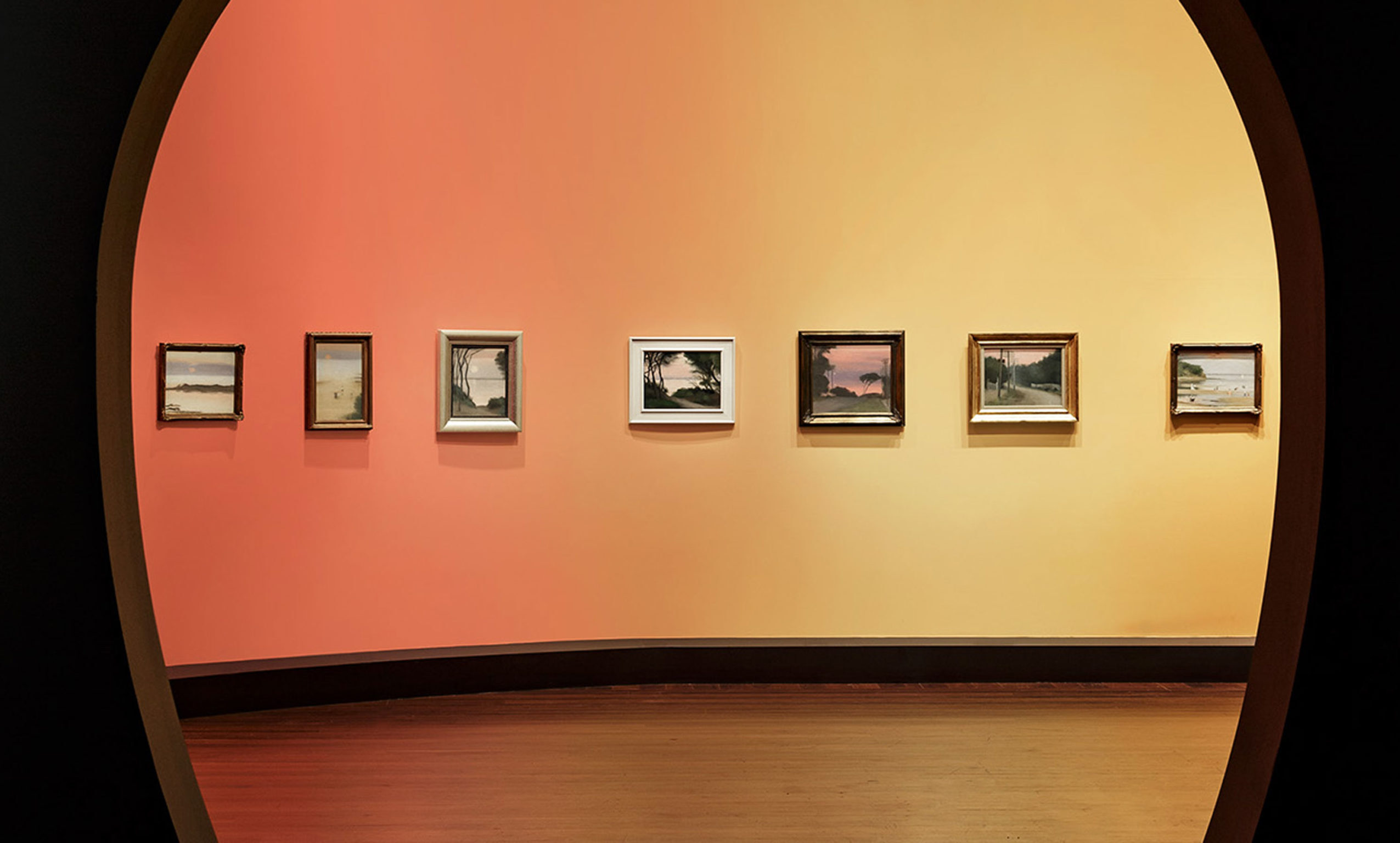 Clarice Beckett: The present moment, at the AGSA, tracks the artist's gaze, responding to the nuances of light and the specifics of locations. Photo: Saul Steed