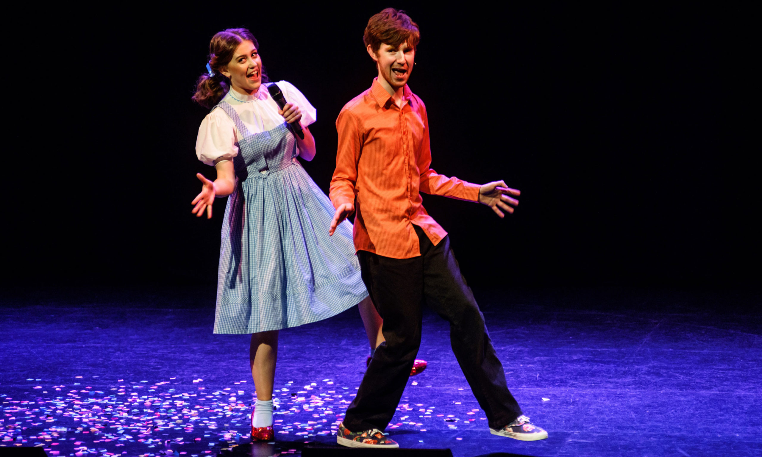 Take a walk down the yellow brick road with Sophie Smyth and Ryan Smedley in The Aspie Hour. Photo: Annie Warren