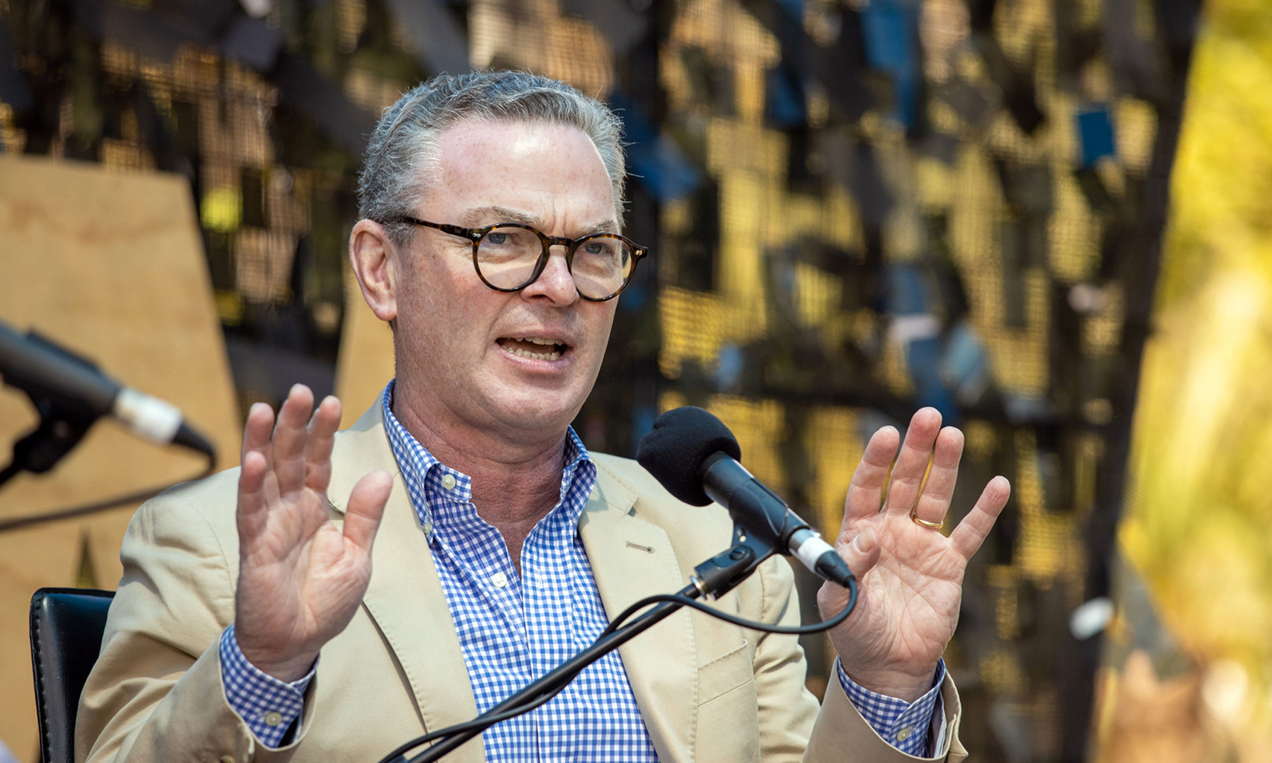 Former Liberal Cabinet member and senior politician Christopher Pyne at Adelaide Writers' Week. Photo: Tony Lewis