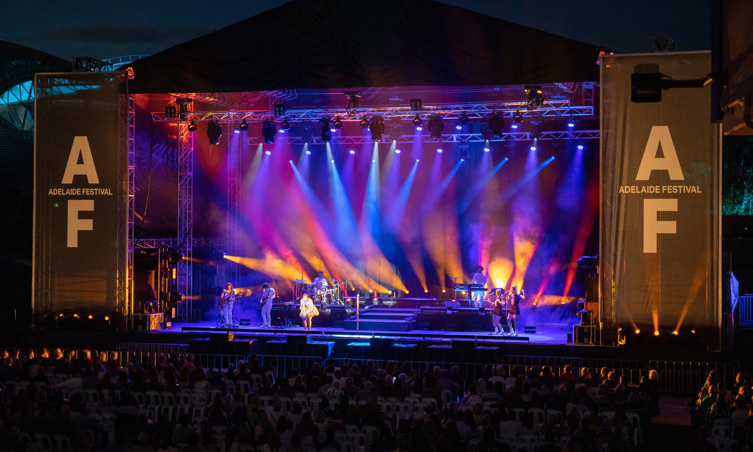 The 2021 Adelaide Festival opened with a free concert by Jessica Mauboy at Adelaide Oval. Photo: Tony Lewis / Adelaide Festival