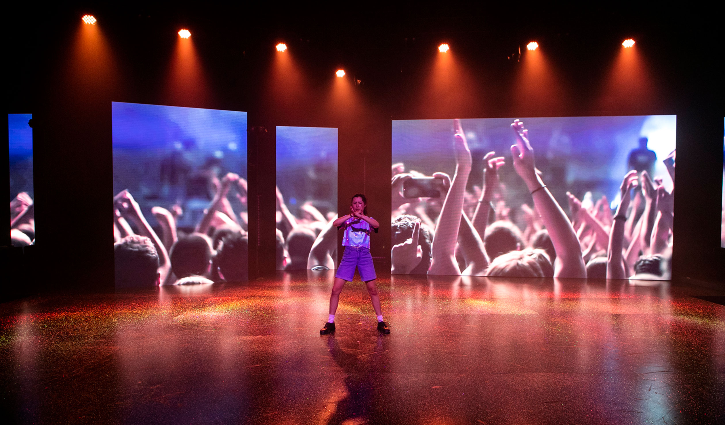 Fangirls may feel like pop confection, but beneath the dazzle and adrenal fervour beats a subversive heart. Photo: Brett Boardman / Adelaide Festival