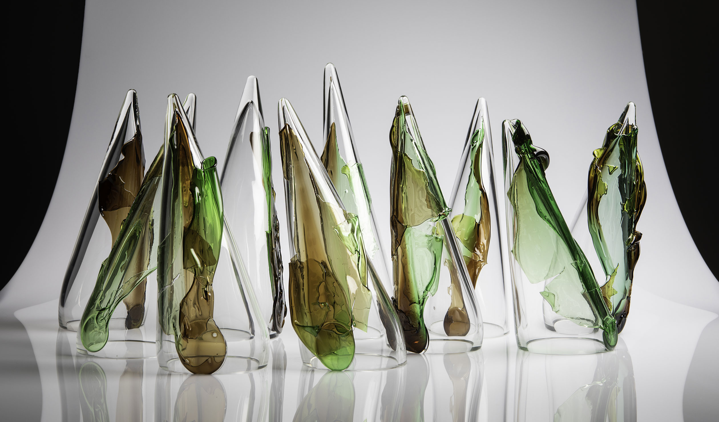 Bart Rentmeester's  Natura (35x70x50cm,  glass) is a finalist in the Adelaide Park Lands Art Prize.
