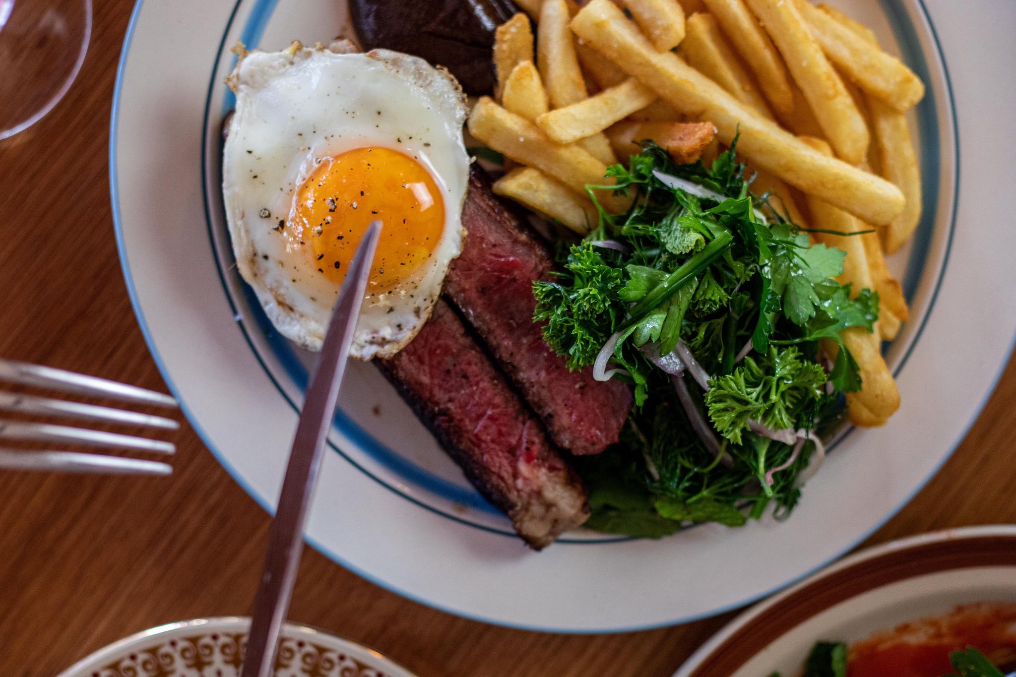 Old school steak and eggs done fancy at the Scenic Hotel. Supplied image 