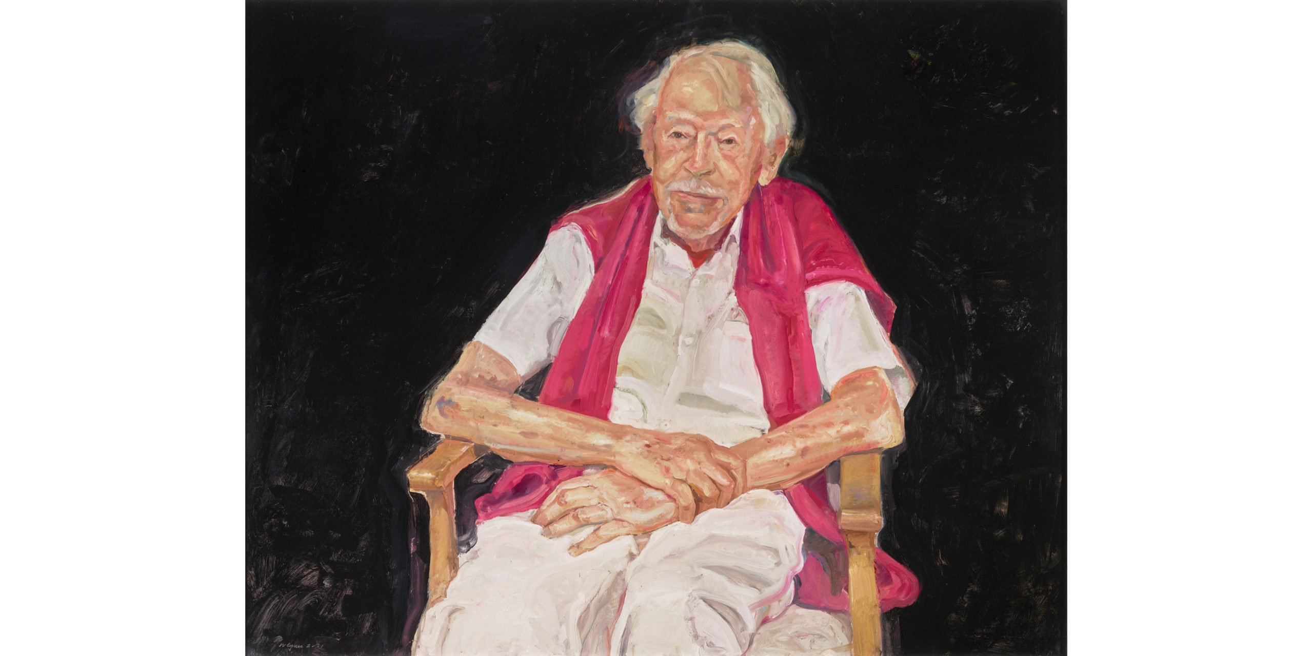 Peter Wegner's Archibald Prize-winning portrait. Photo: AAP/Supplied by the Art Gallery of New South Wales, Felicity Jenkins