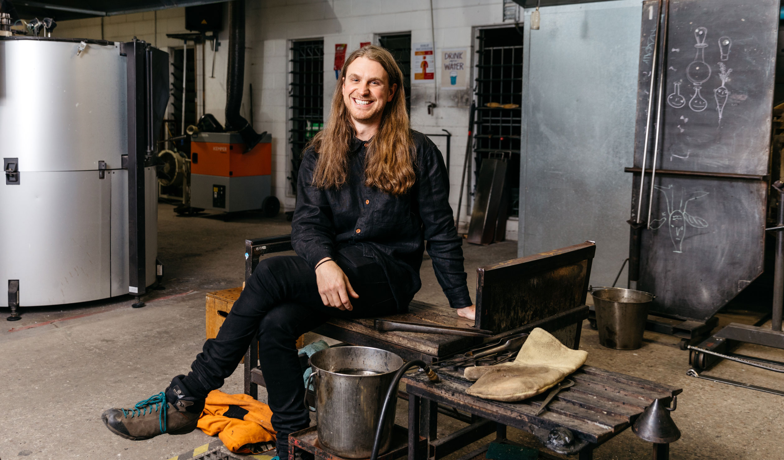 Thumbnail for Glass artist Liam Fleming named 2021 Guildhouse Fellow