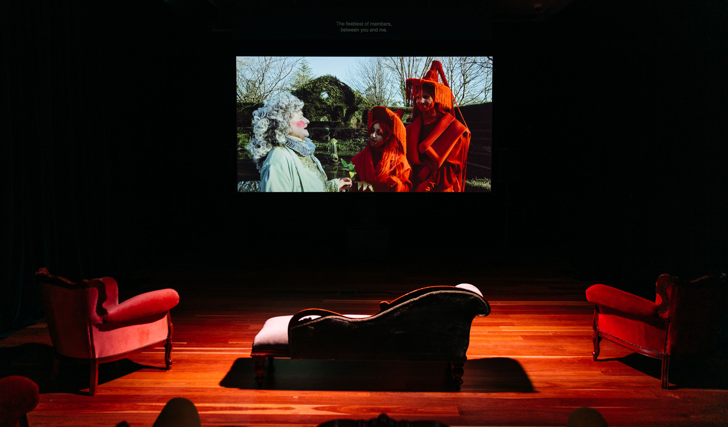 An installation view of Madison Bycroft's film at Samstag Museum, University of South Australia. Photo: Sia Duff, courtesy Samstag Museum