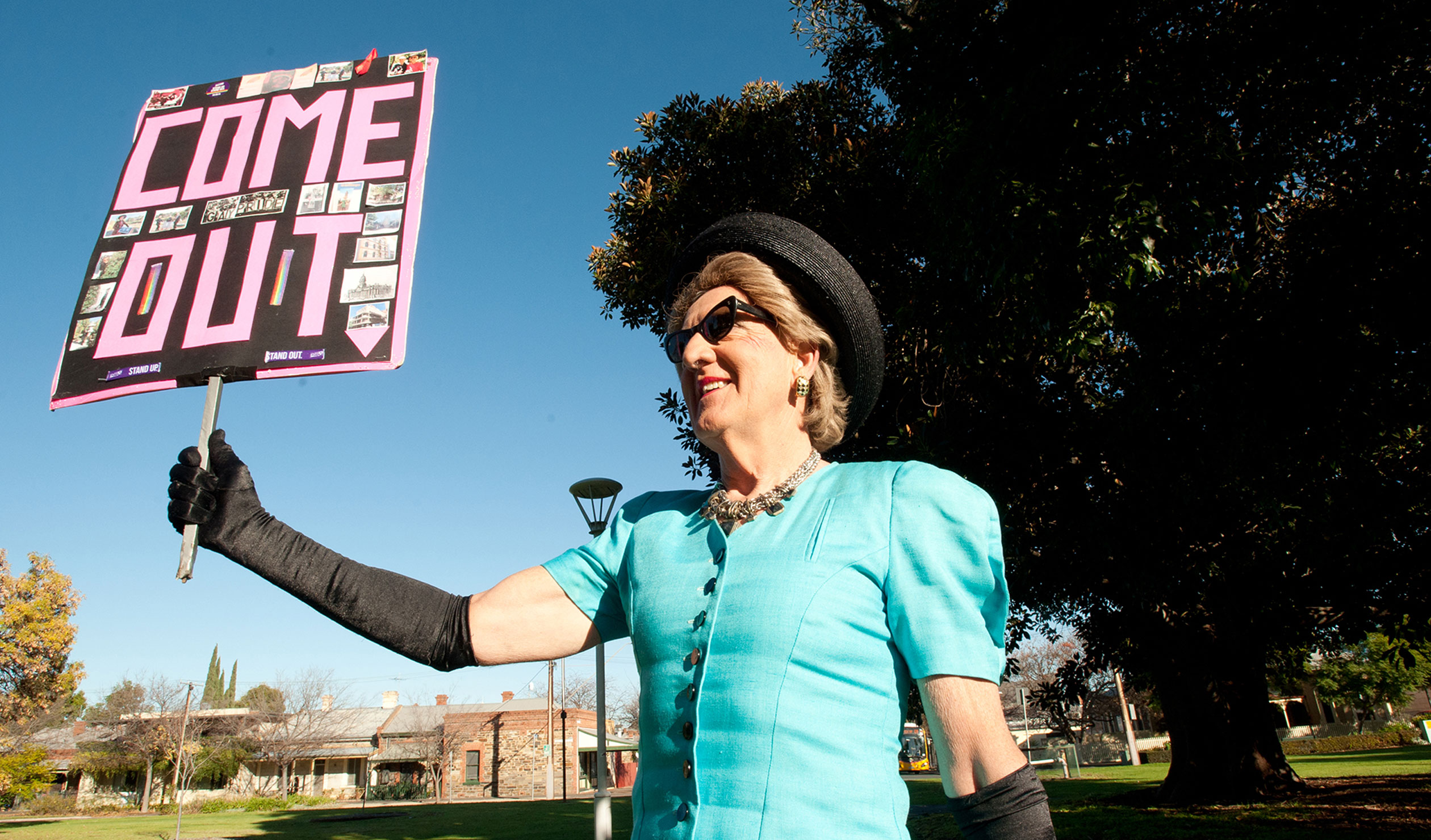 Come out to play: Dr Gertrude Glossip (the alter ego of Will Sergeant) is celebrating her silver jubilee this year.