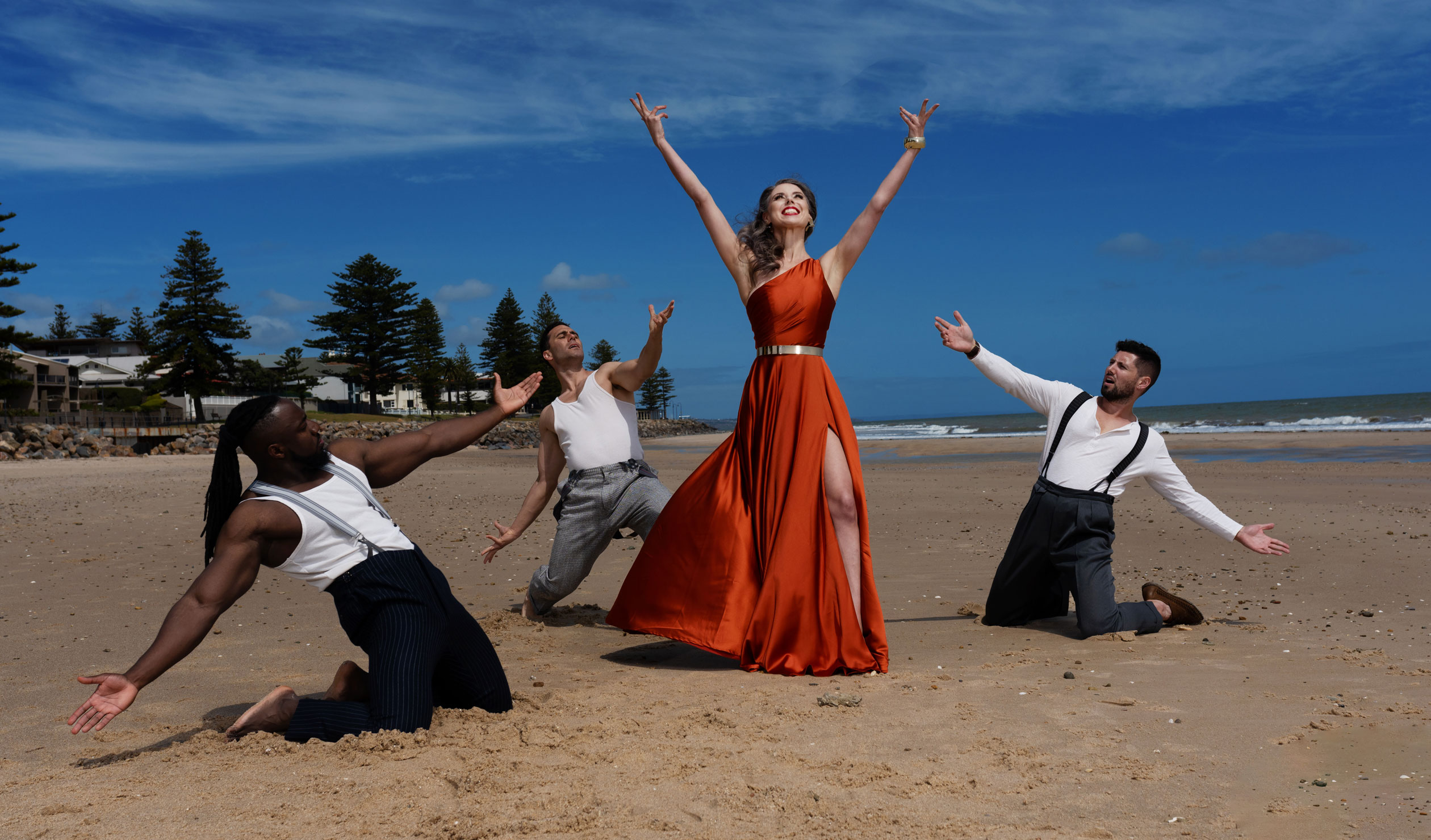 Desiree Frahn will play sexy songstress Musetta in State Opera's 'Bohème on the Beach'. Photo: Soda Street Productions