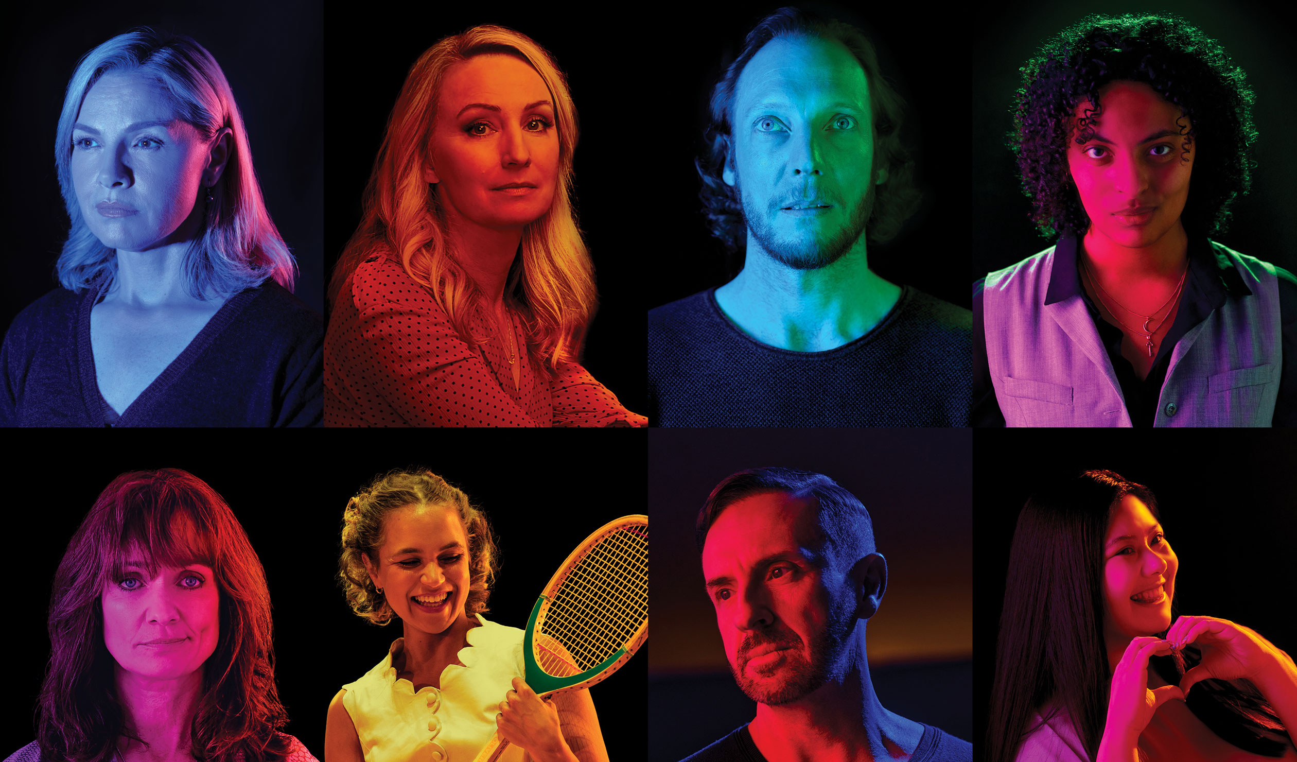 A montage of actors who will take to the stage in State Theatre Company SA's 2022 season. 