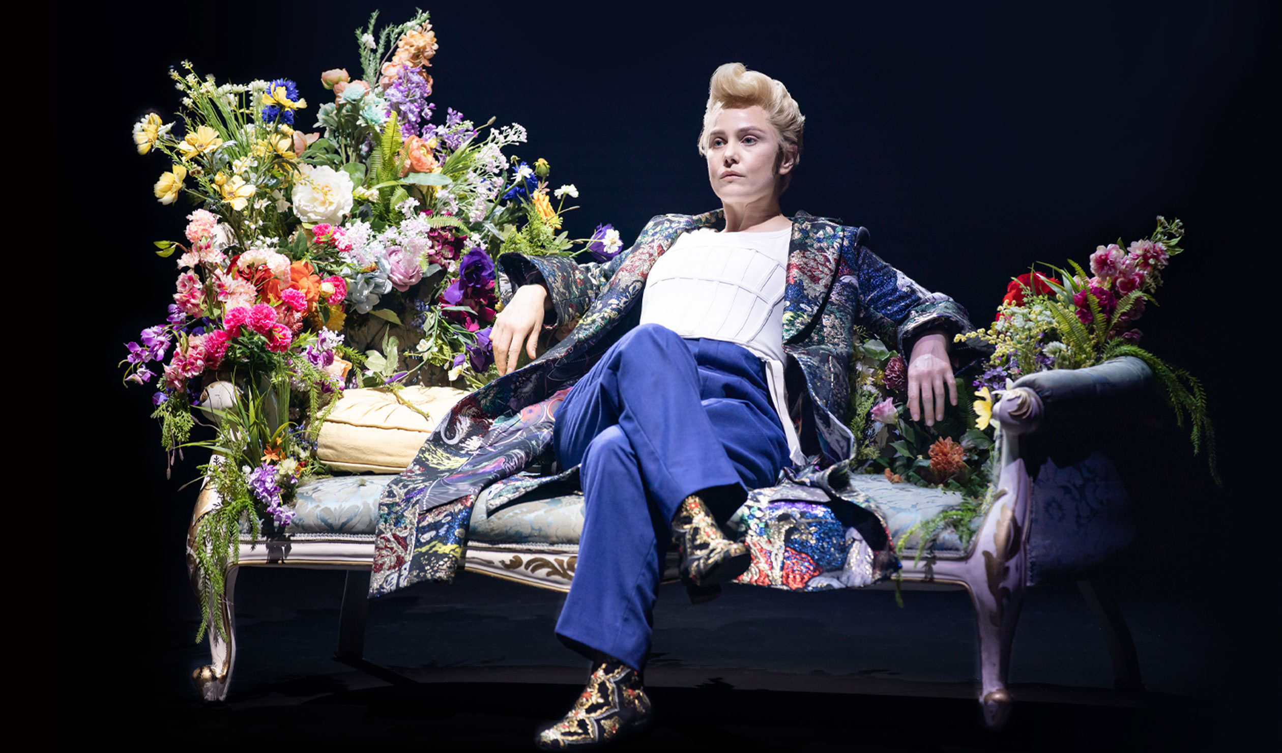 Chameleonic feat: Eryn Jean Norvill plays all 26 characters in Kip Williams' production of 'The Picture of Dorian Gray'. Photo: Daniel Boud
