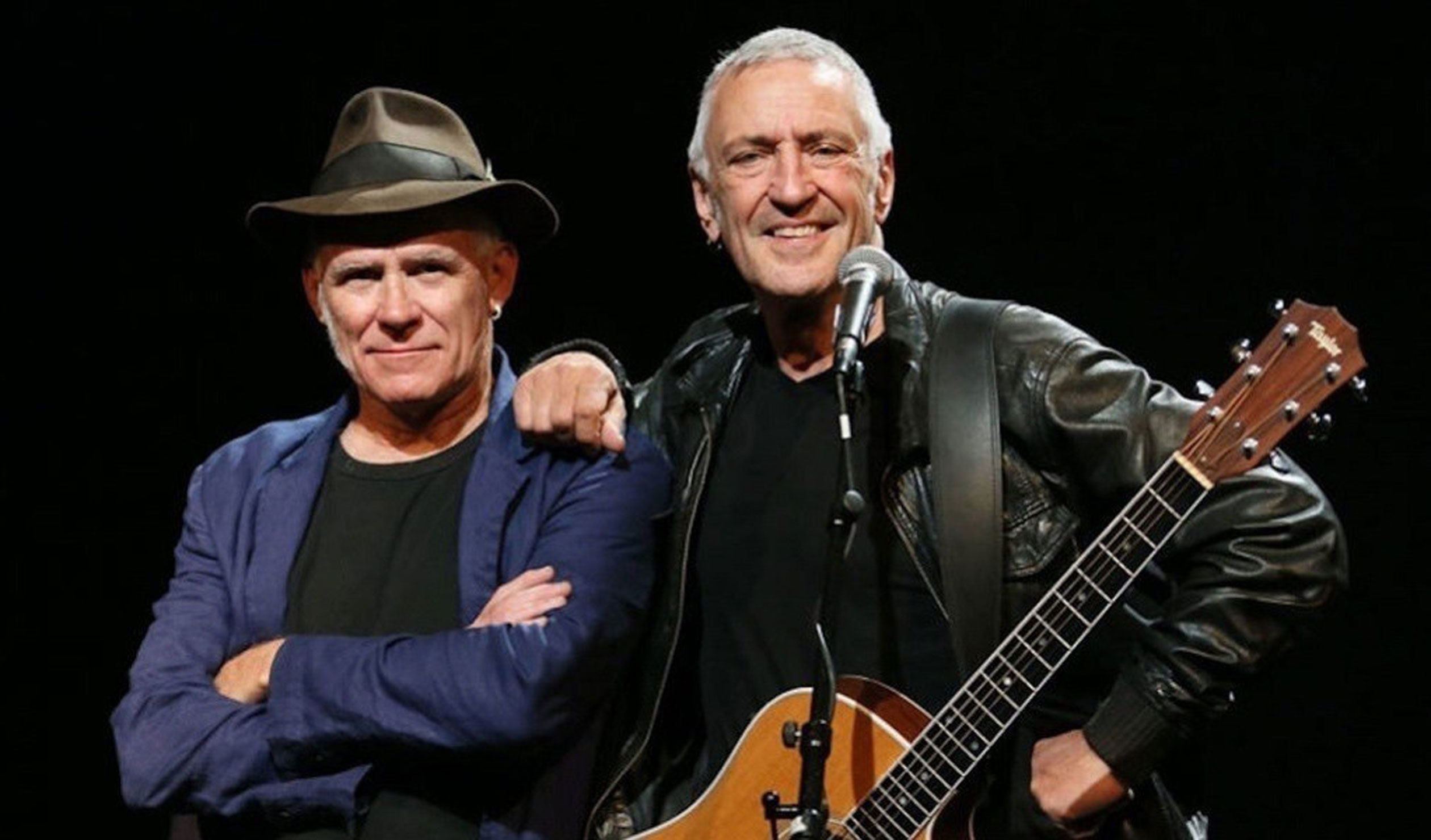 John Waters (right) with long-time accompanist Stewart D’Arrietta.