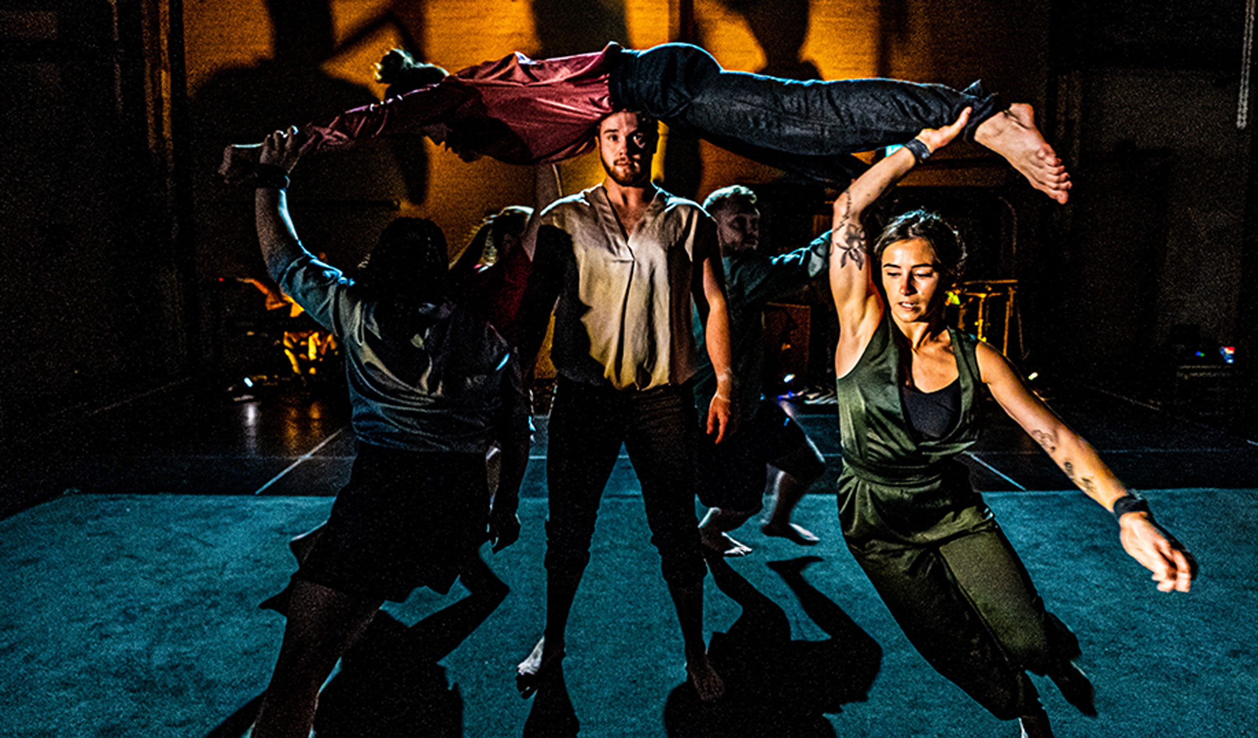 The Gravity and Other Myths troupe in 'I Want to Touch You' at the Garden of Unearthly Delights. Photo: Matt Byrne