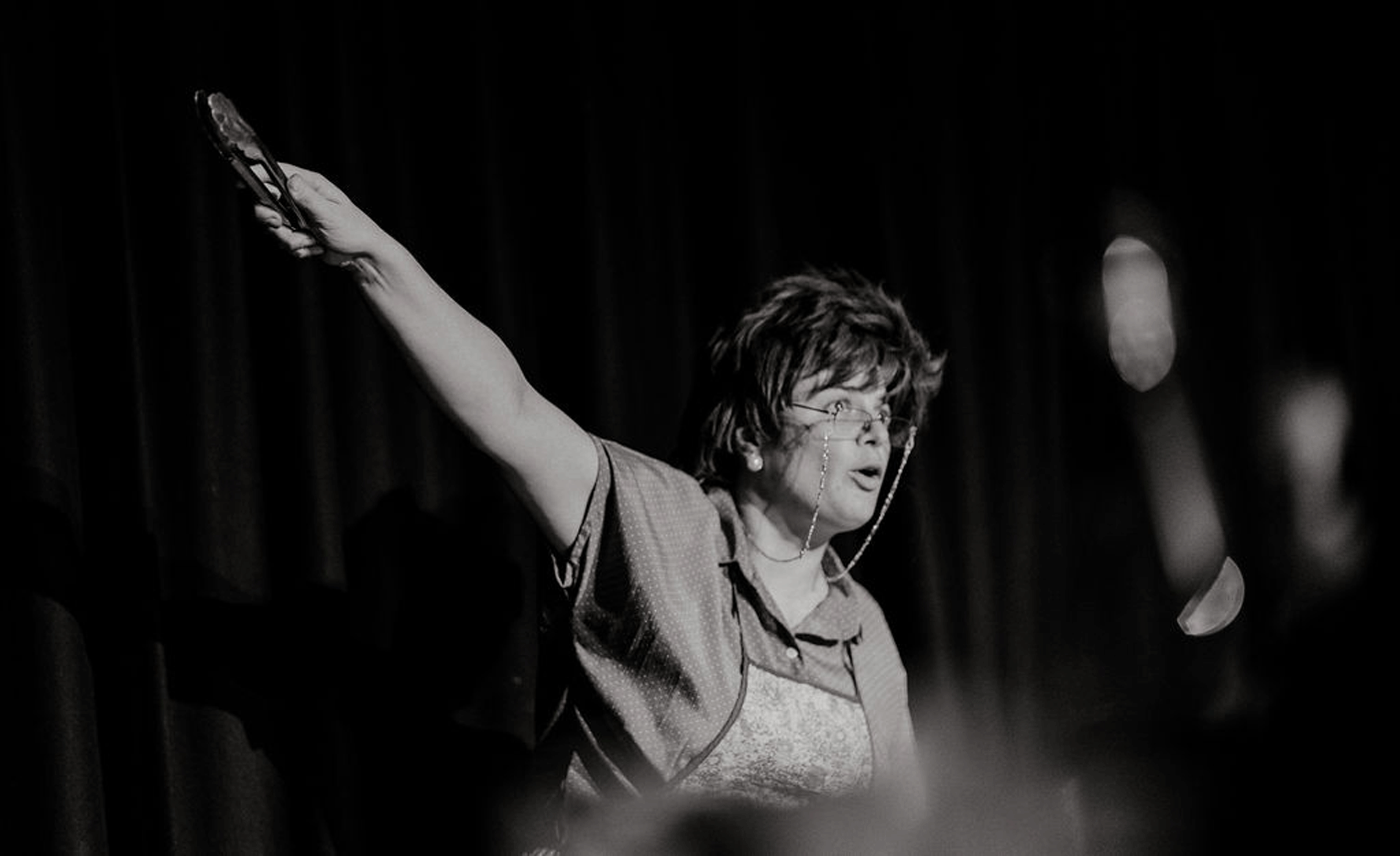 Julia Mayer gives a delightful performance as her nonna, Nella. Photo: Ramsay Taplin