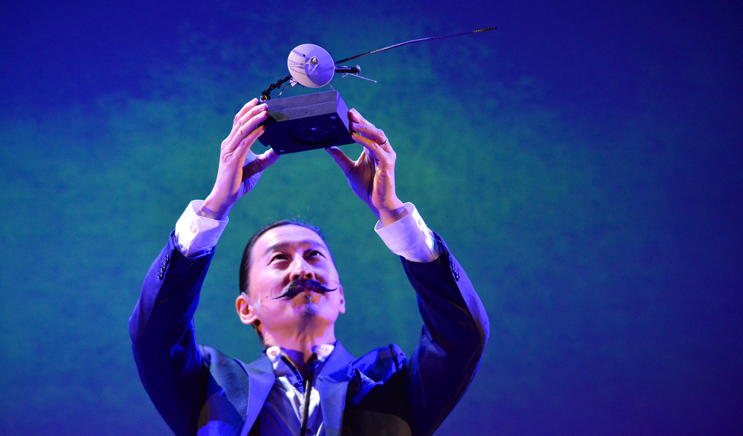 Tetsuro Shigematsu is the engaging narrator in '1 Hour Photo', playing at Holden Street Theatres. Photo: Raymond Shum