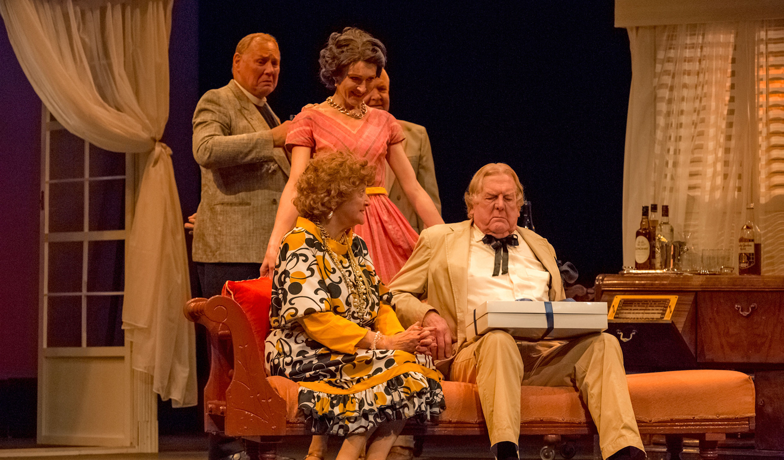The consummate actor: Russell Starke (right) in The Rep's production of 'Cat on a Hot Tin Roof'. Photo: Richard Parkhill