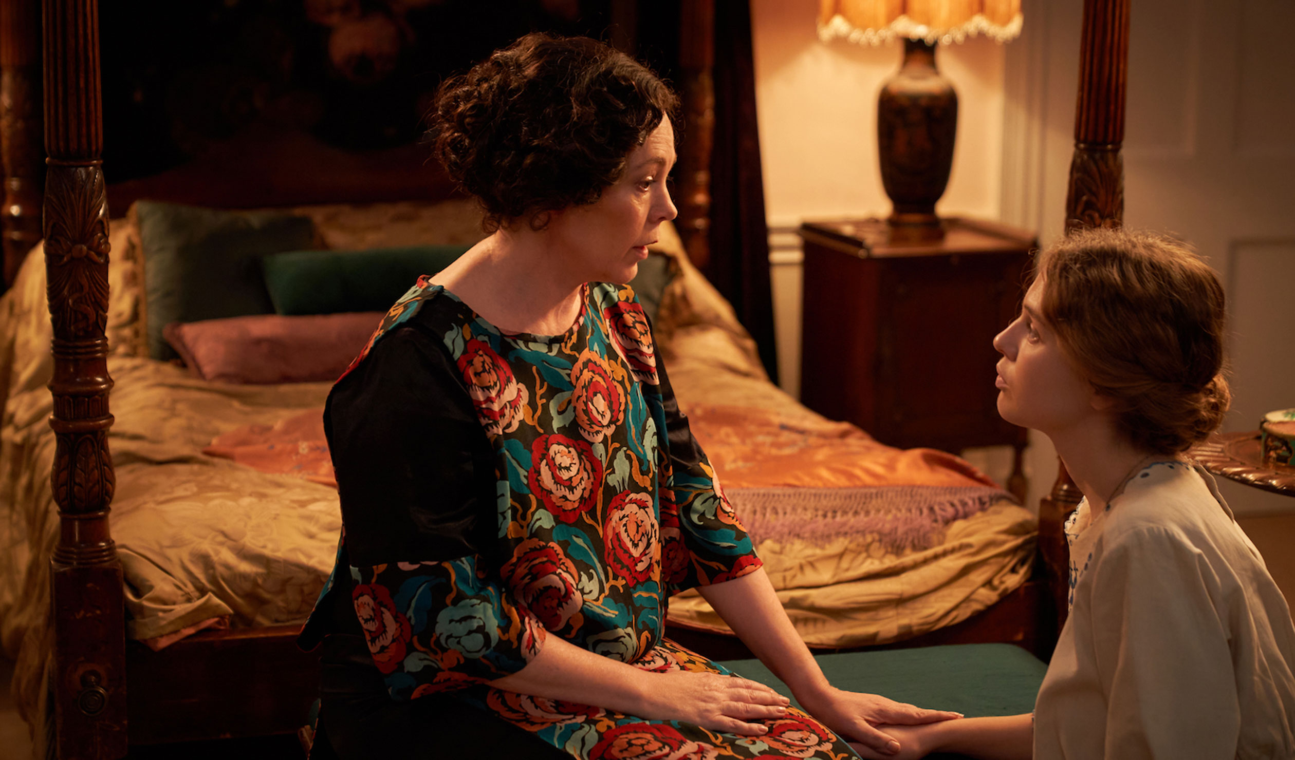 Olivia Coleman and Odessa Young in 'Mothering Sunday'. Photo: Transmission Films