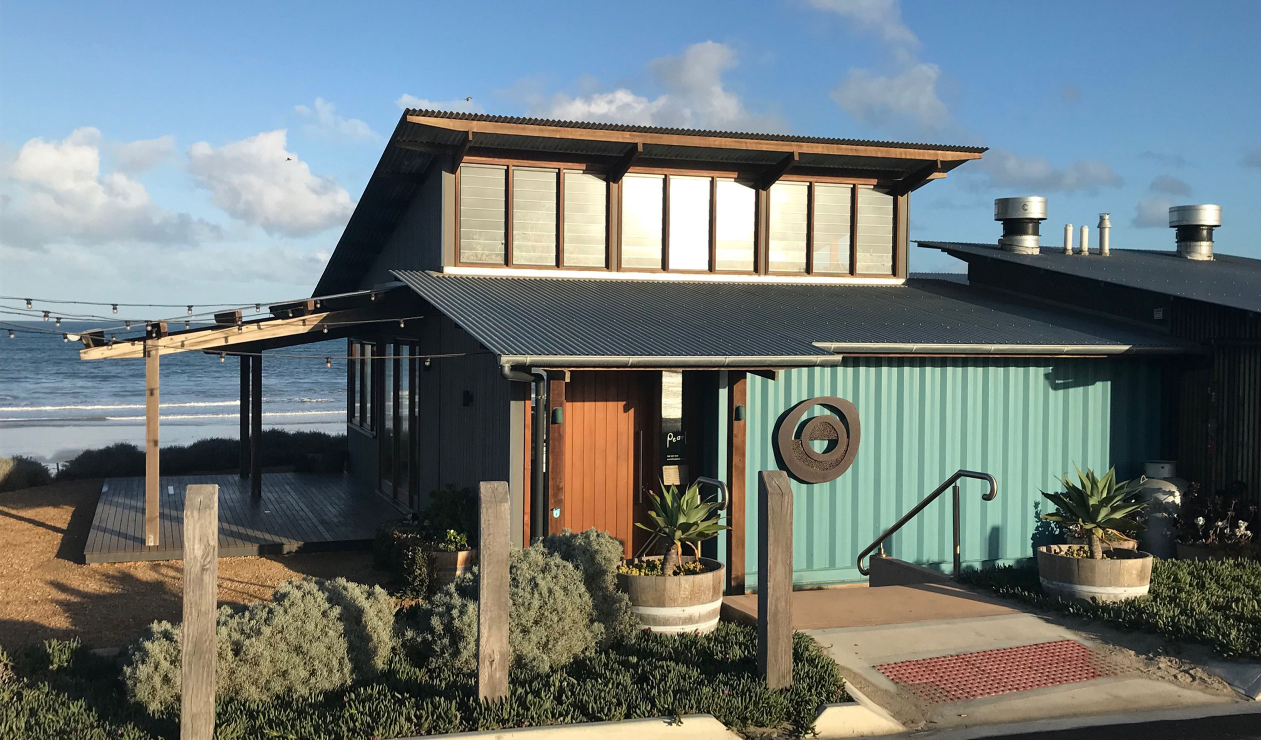 Overlooking the ocean at Aldinga Beach, Pearl is is not your average café or kiosk. Photo: Suzie Keen