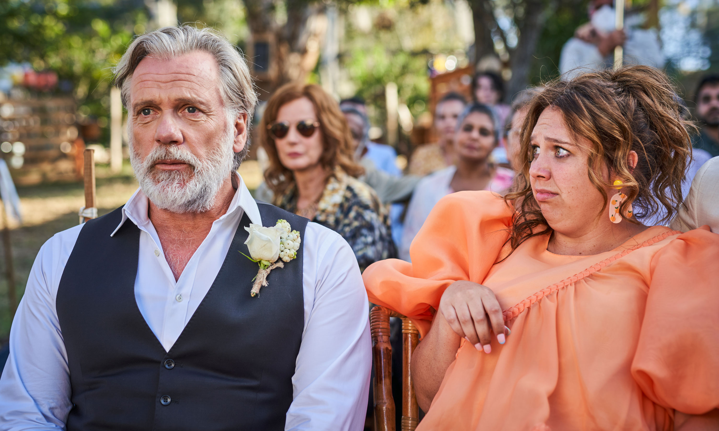 Erik Thomson and Natalie Abbott in season two of the SA-made drama 'Aftertaste'. Photo: ABC