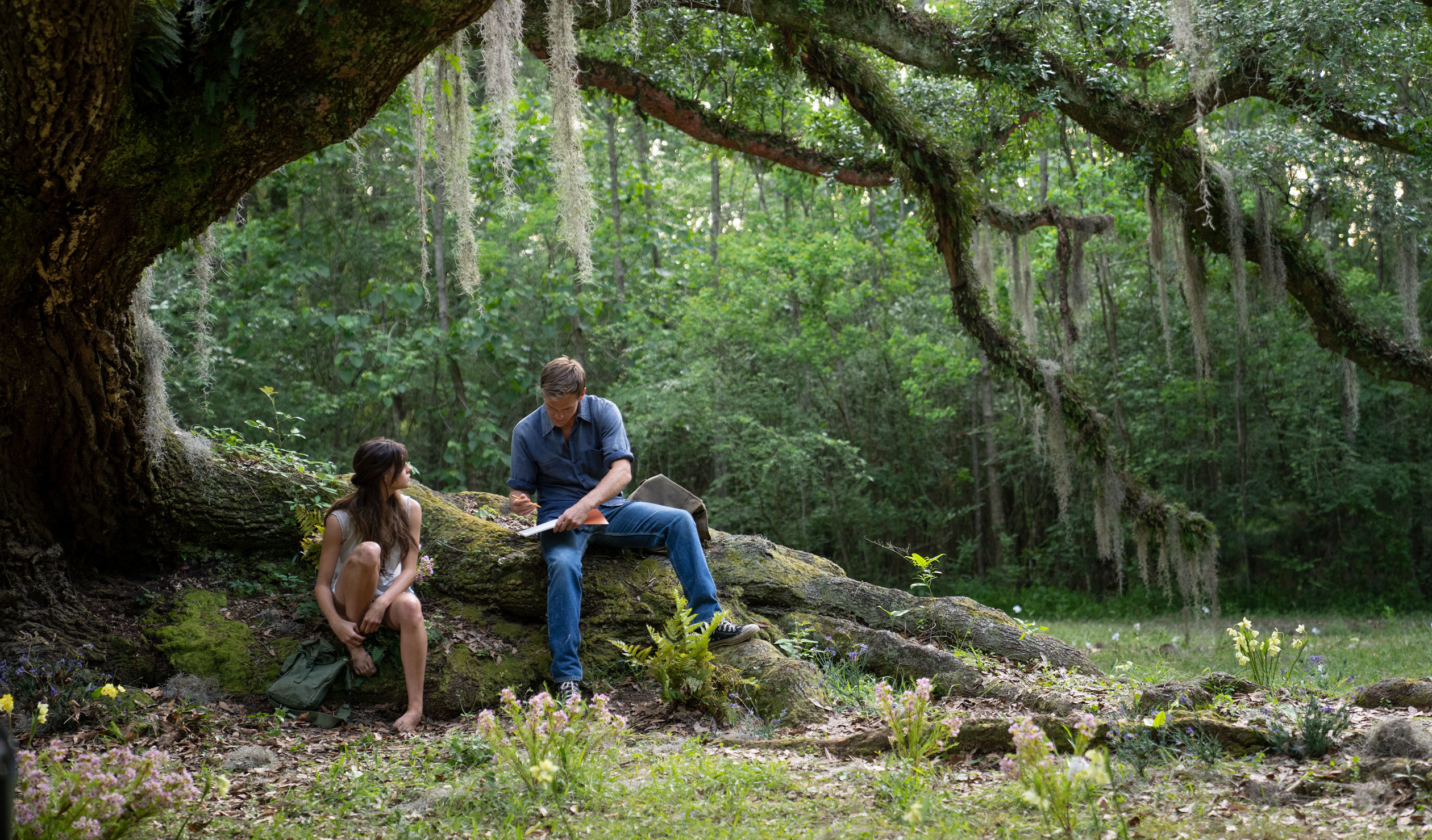 Kya (Daisy Edgar-Jones) and Tate Walker (Taylor John Smith) in Columbia Pictures' 'Where the Crawdads Sing'. Photo: Sony Pictures Entertainment