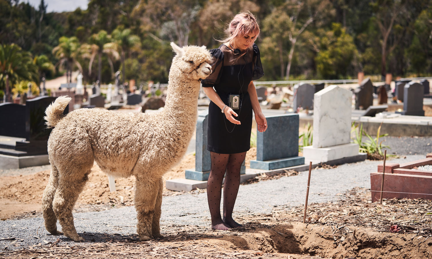 Anna Lindner as Harriet ‘Harry’ Wylde in 'A Beginner's Guide to Grief'. Photo: SBS