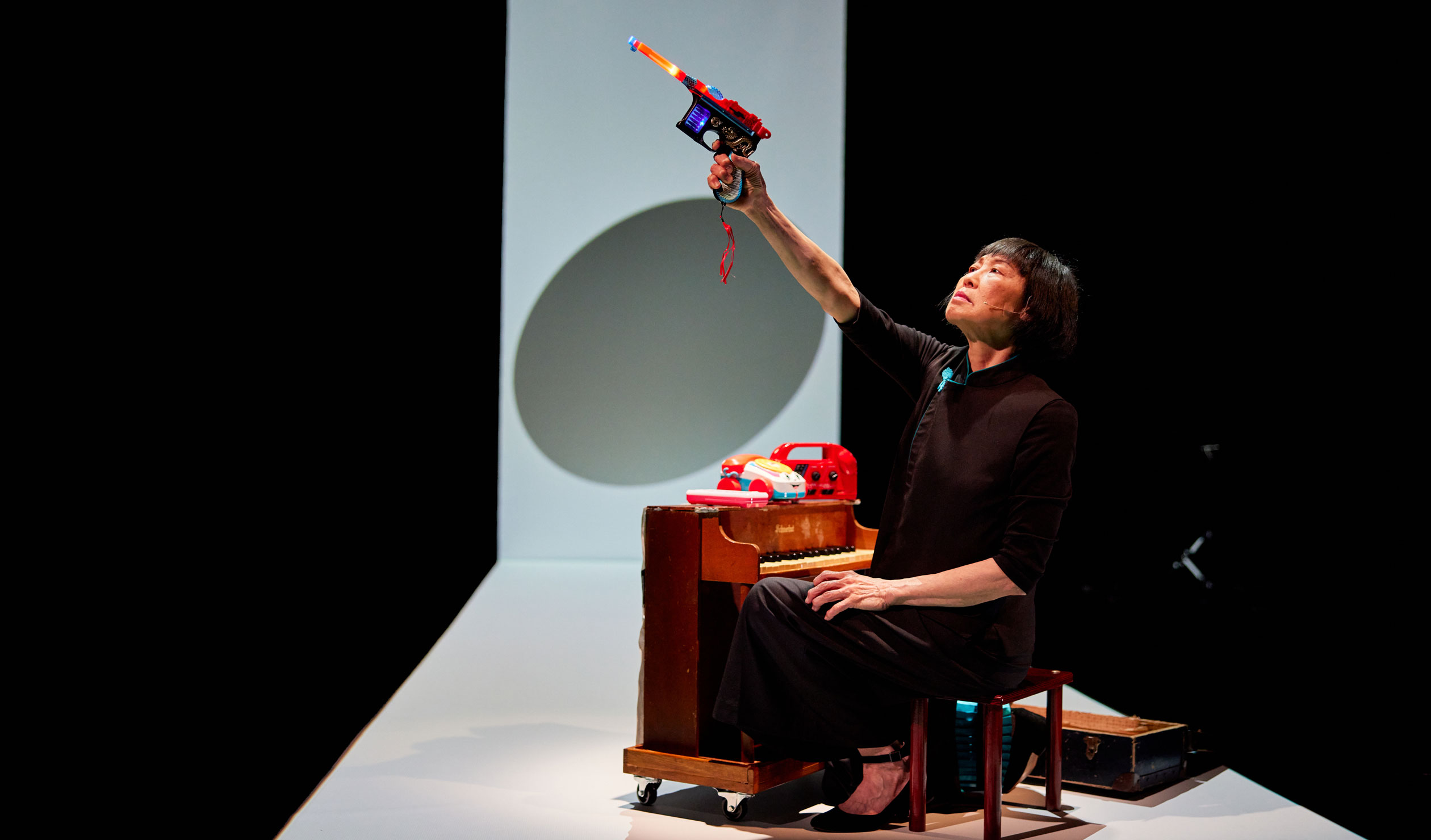 Margaret Leng Tan, a virtuoso of the toy piano, is bringing her show 'Dragon Ladies Don't Weep' to the 2022 OzAsia Festival. Photo courtesy of Esplanade Theatres on the Bay