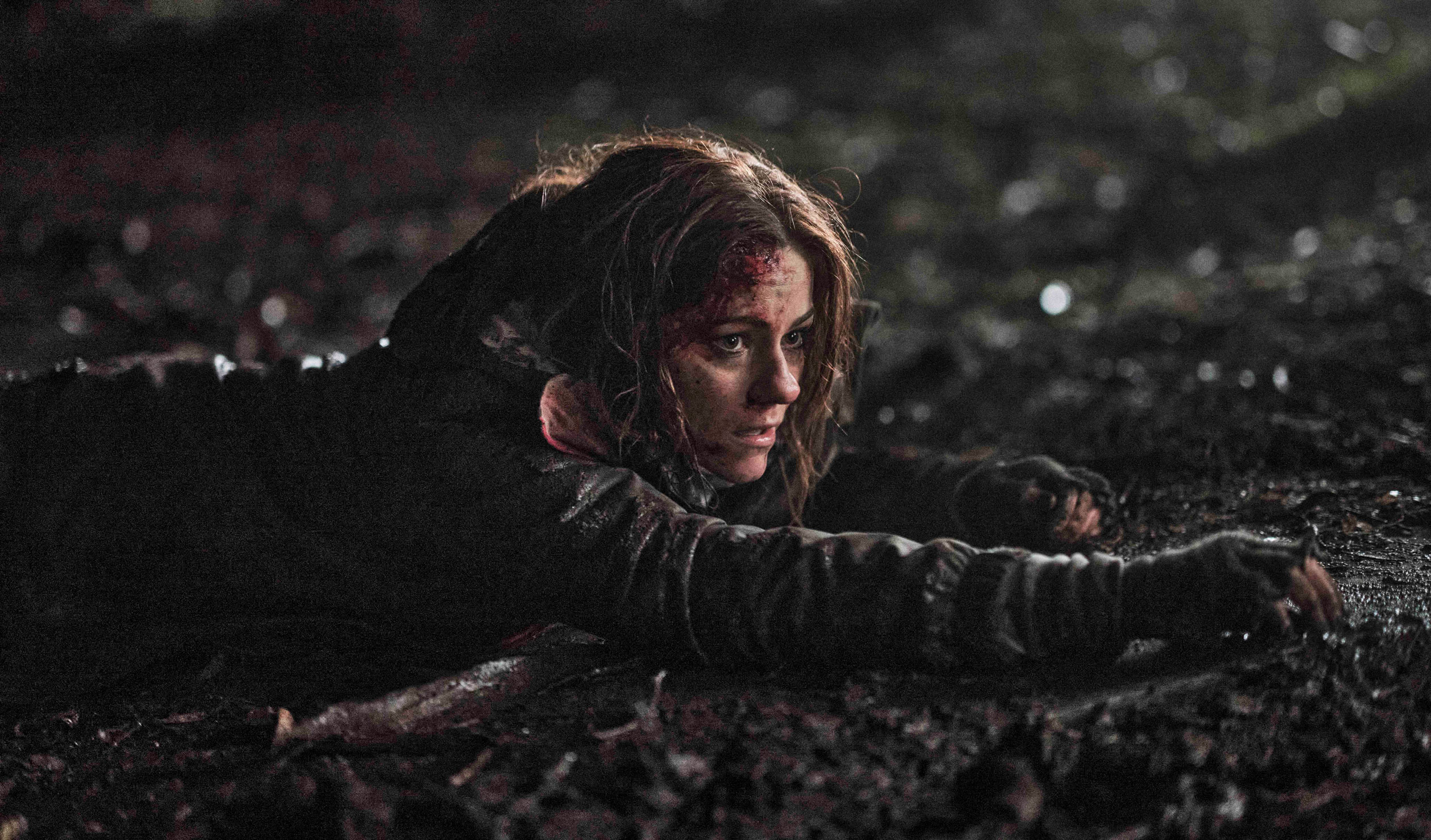 'Carnifex' sees an aspiring documentary maker (played by Alexandra Park, pictured) and two conservationists encounter a terrifying new species in post-bushfire Australia. Photo: supplied