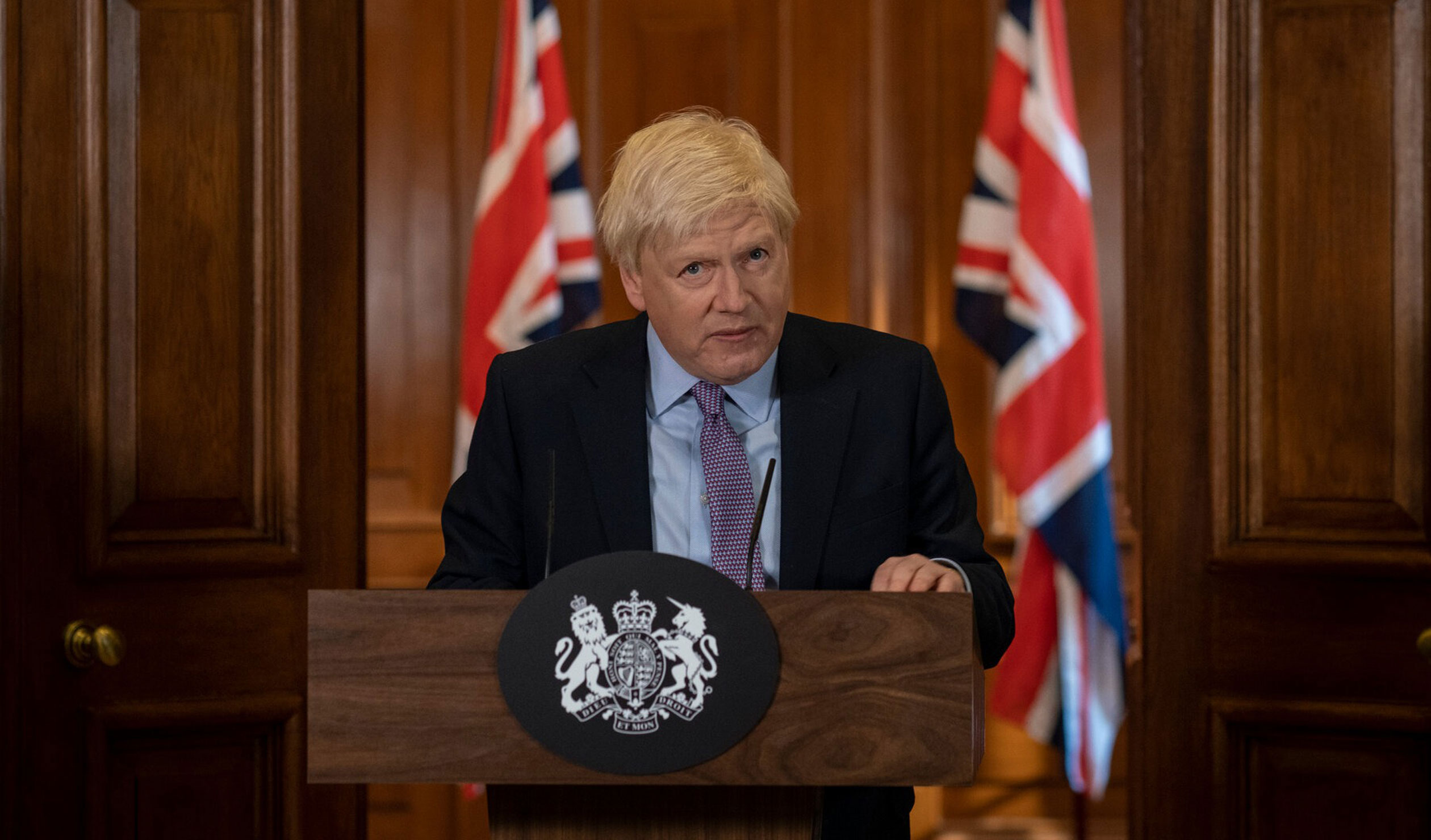 Kenneth Branagh plays Boris Johnson in the six-part series 'This England'. Photo: Phil Fisk / Sky TV