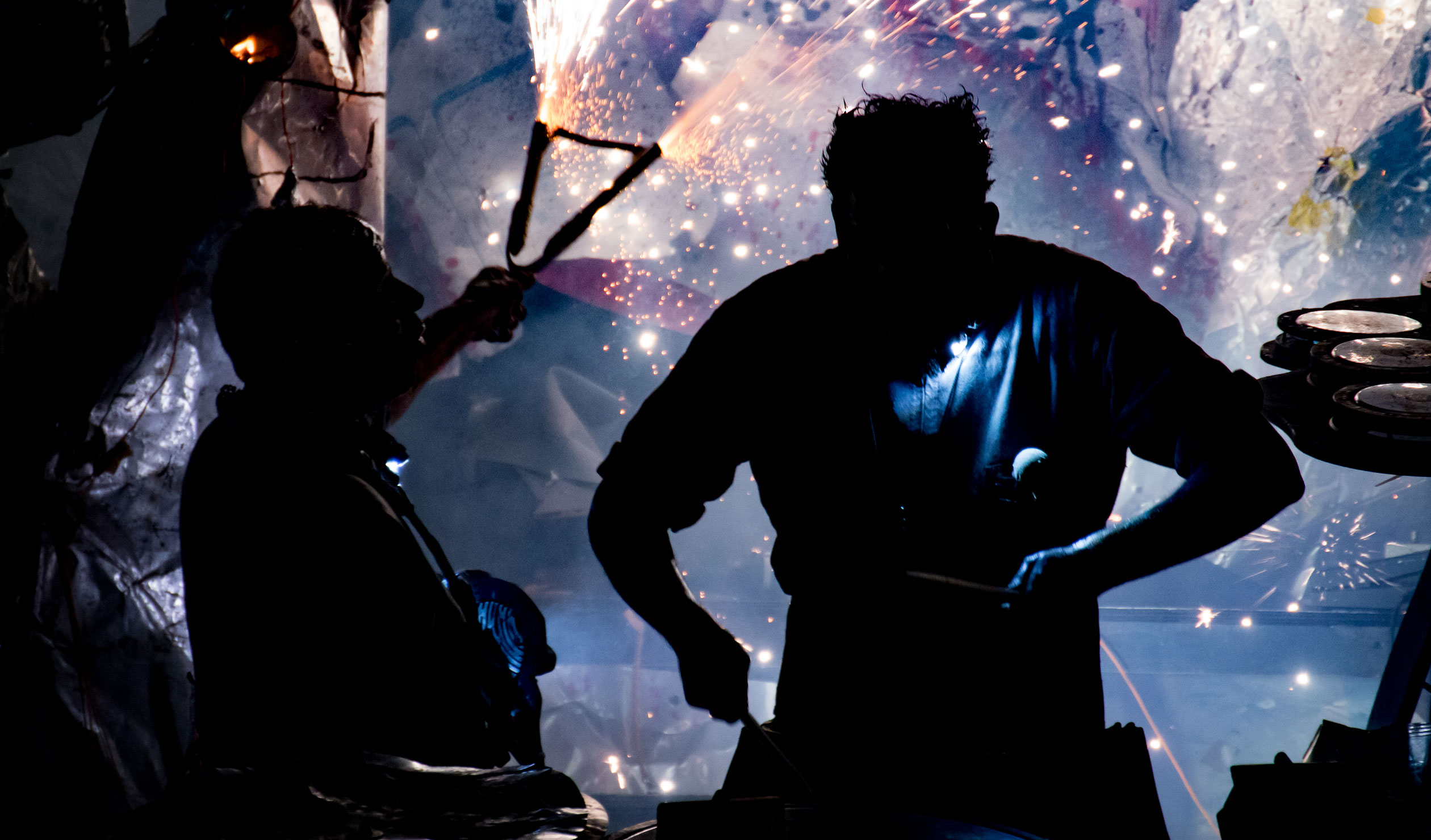 Les Commandos Percu's 'SILENCE!' is a visceral performance. Photo: G Courtois