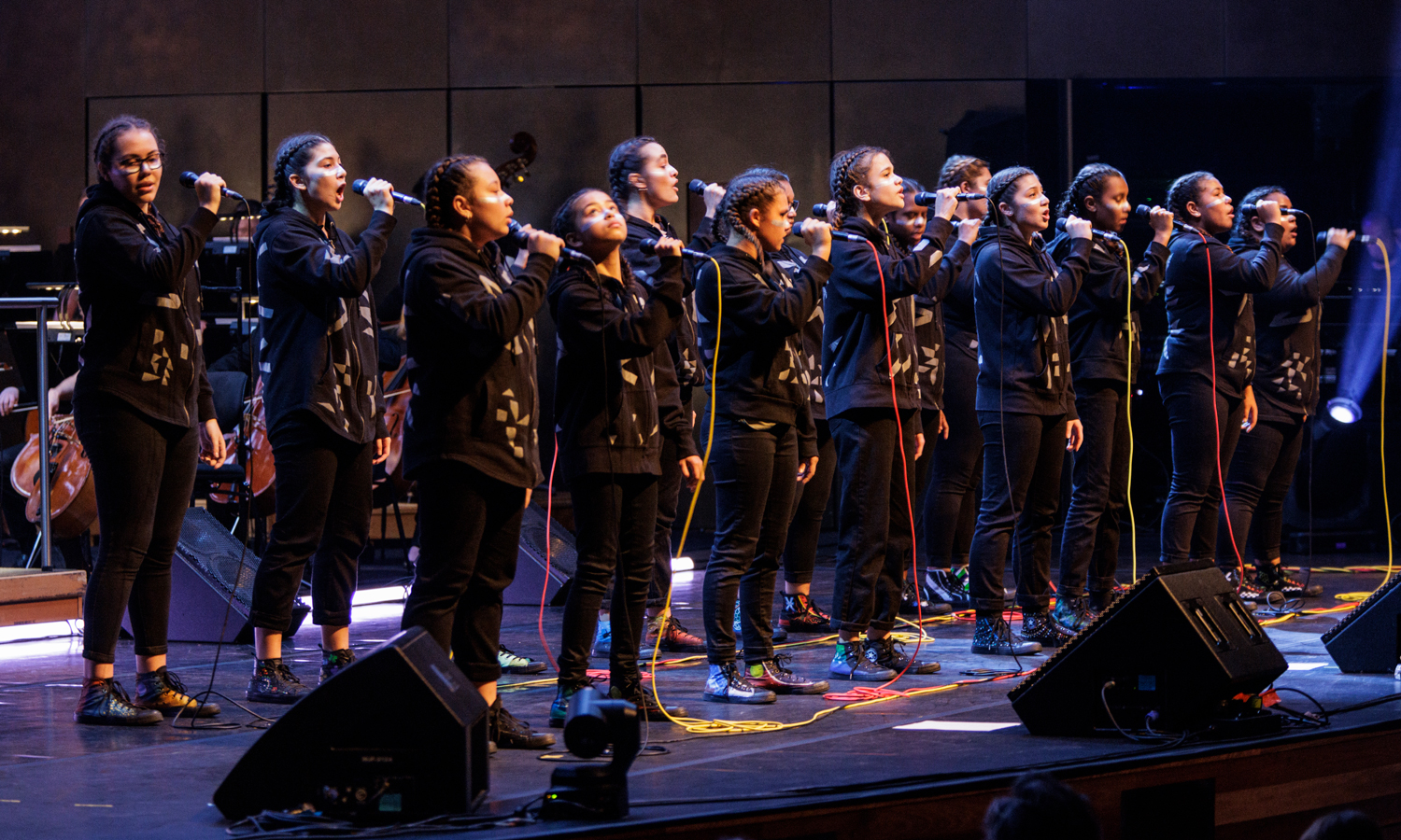 Spinifex Gum features singers from the Marliya choir. Photo: Andrew Beveridge 