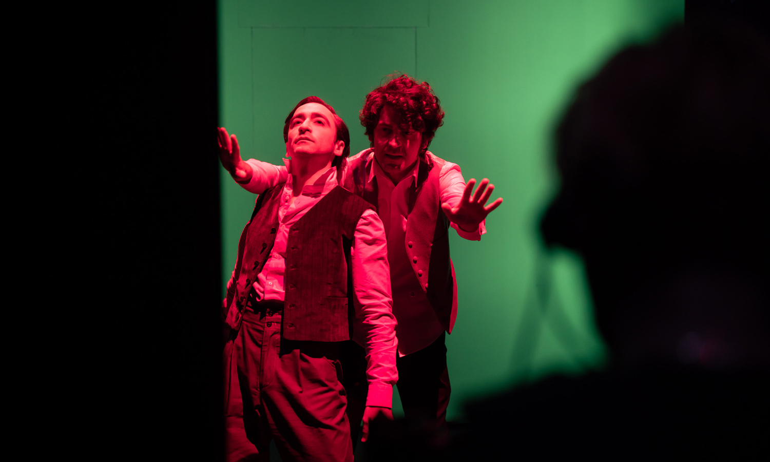 Matthew Backer and Ewen Leslie in 'Strange Case of Dr Jekyll and Mr Hyde'. Photo: Daniel Boud