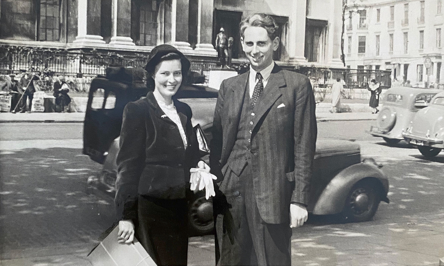 Ninette and Geoffrey Dutton in London – the couple were married for 40 years. Photo supplied