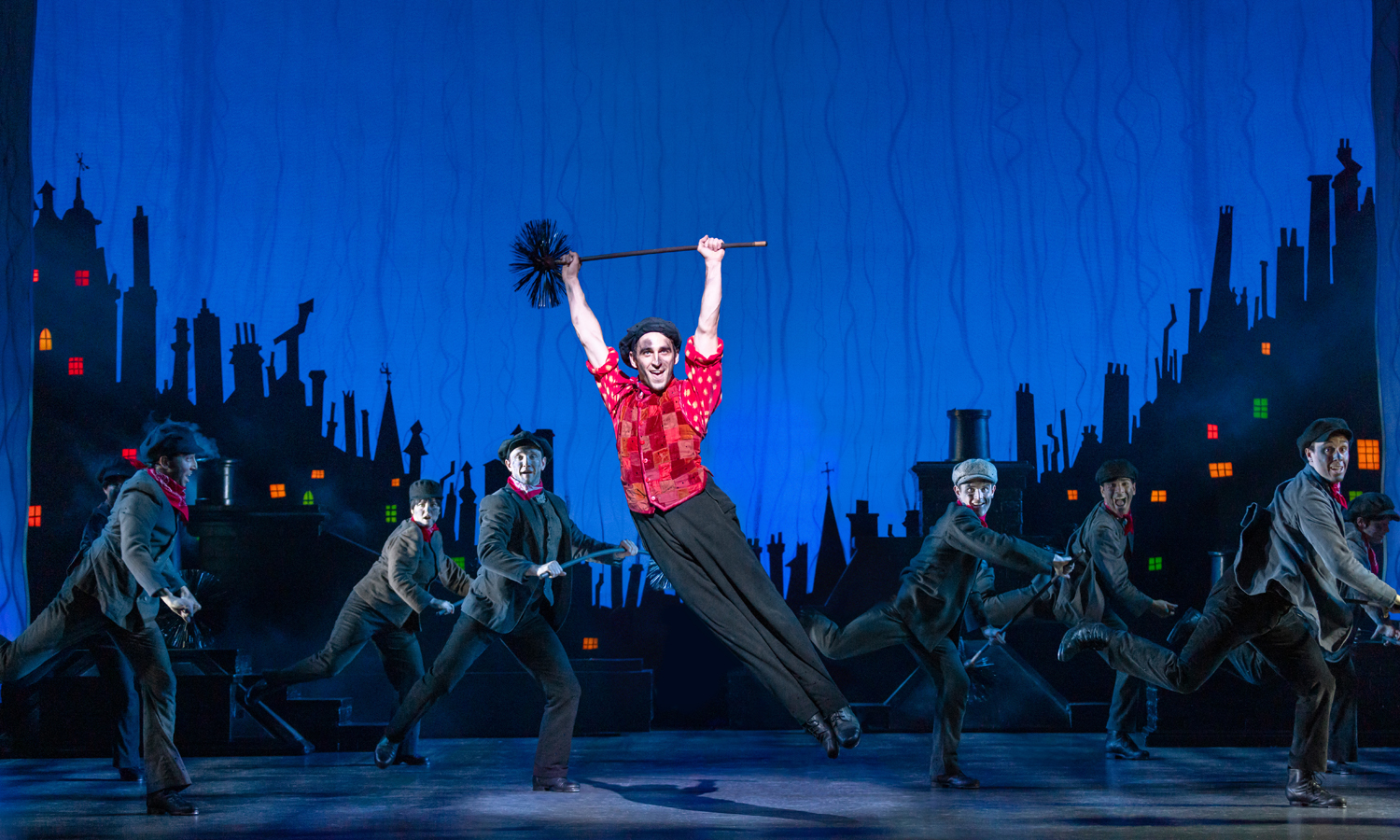A step back in time: Jack Chambers is jack-of-all-trades Bert in the touring production of 'Mary Poppins'. Photo: Daniel Boud / supplied