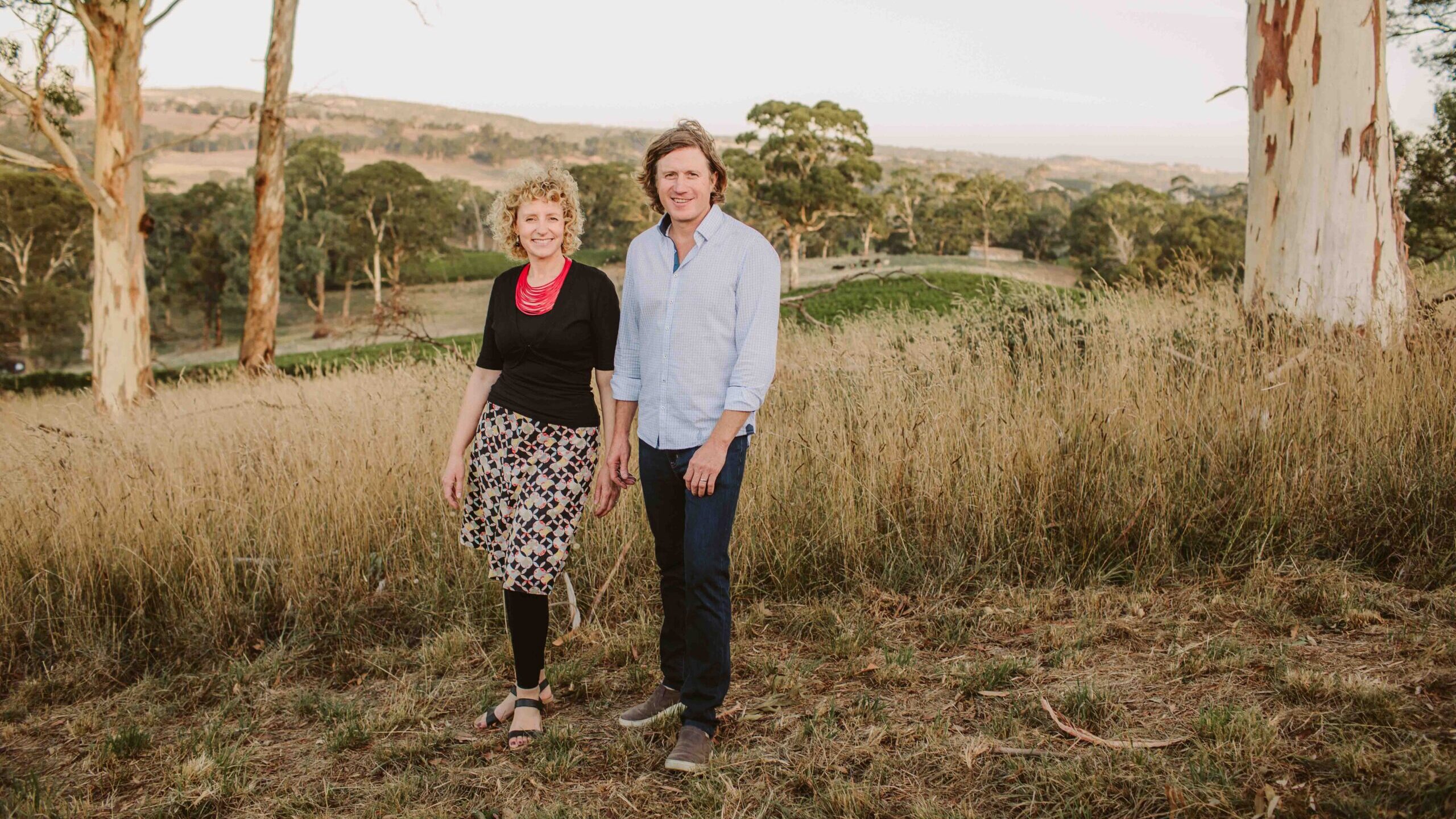 Lucy and Darren Golding lost some of their Gamay vines in the devastating 2019 bushfires, but they've persisted with the burgeoning variety. Supplied image