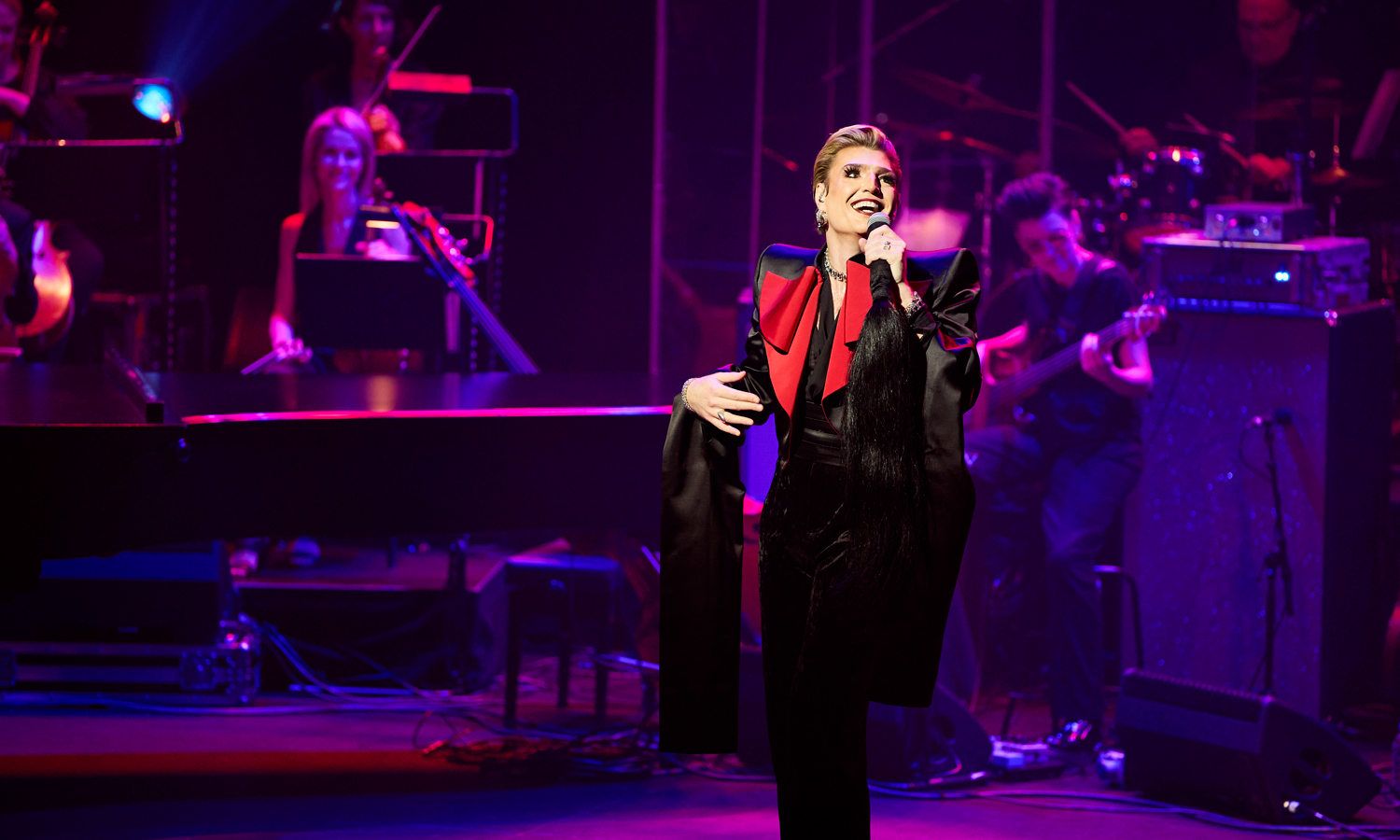 Reuben Kaye performs 'enGORGEd' with an 18-piece orchestra at the Adelaide Cabaret Festival. Photo: Claudio Raschella