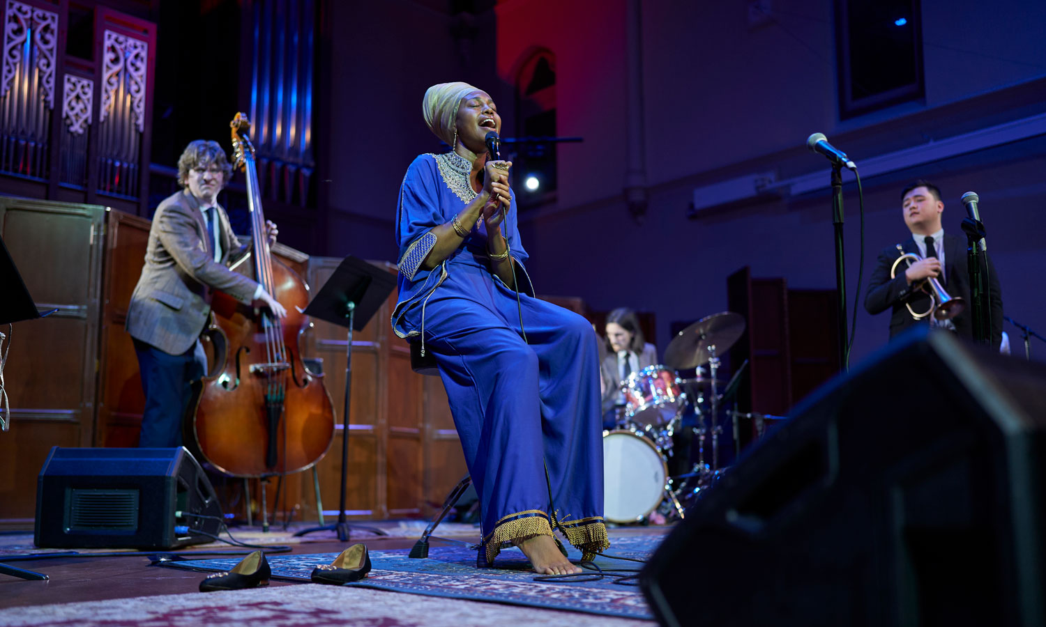 Jazz vocalist Jazzmeia Horn captivated the audience with her performance at 'A Night of Jazz', presented by the Helpmann Academy and the University of Adelaide. Photo: Sam Roberts / supplied